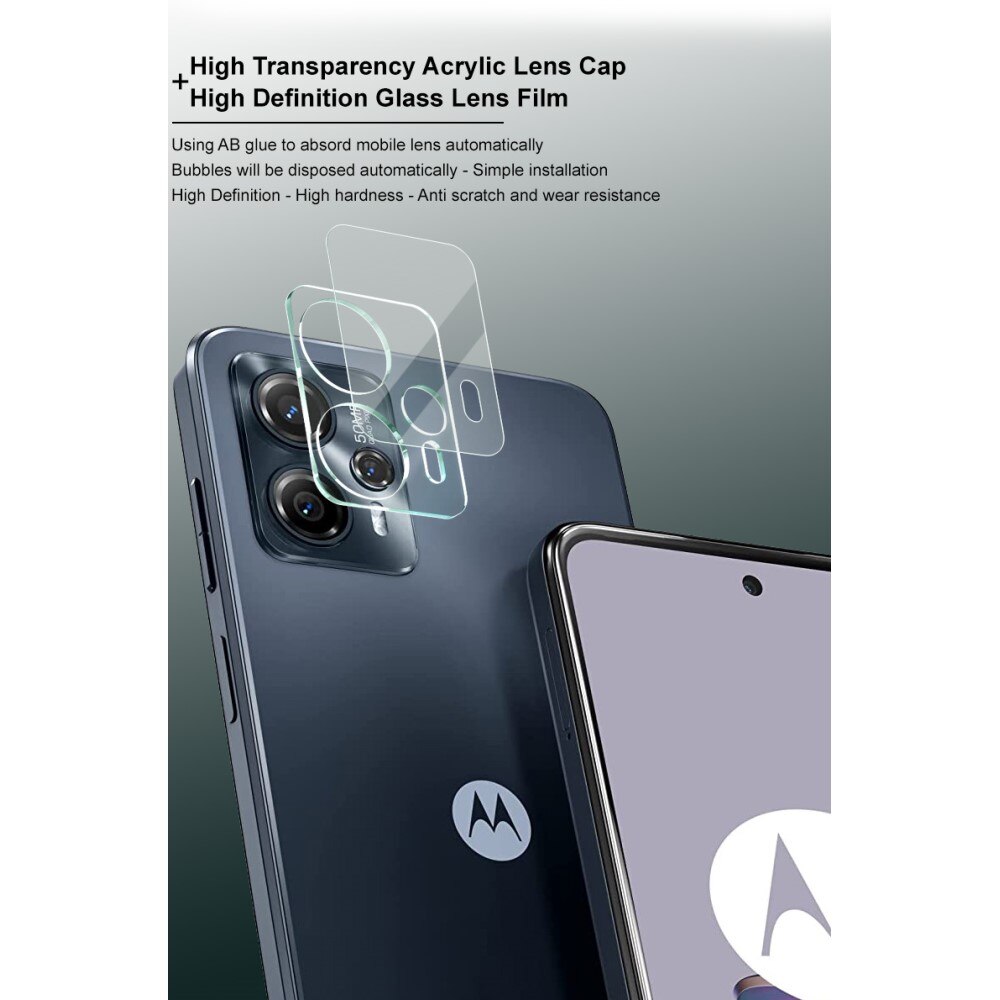 Härdat Glas 0.2mm Linsskydd Motorola Moto G13/Moto G23 Genomskinlig