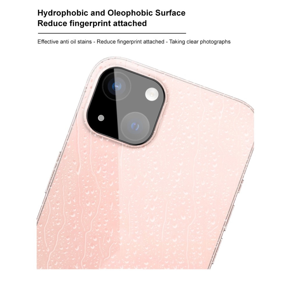 Härdat Glas 0.2mm Linsskydd iPhone 15 Plus Svart