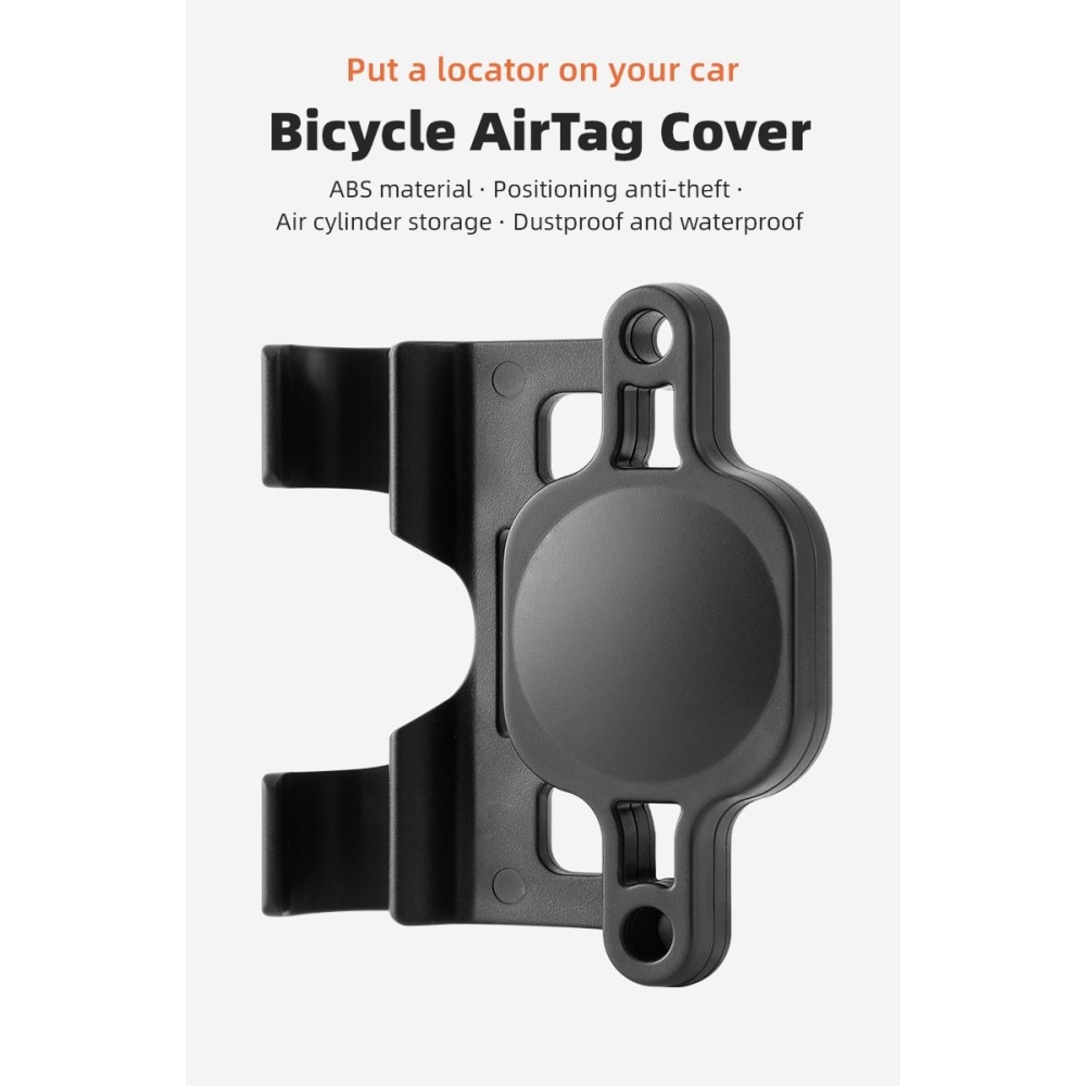 Apple AirTag Cykelhållare Med Pumphållare svart