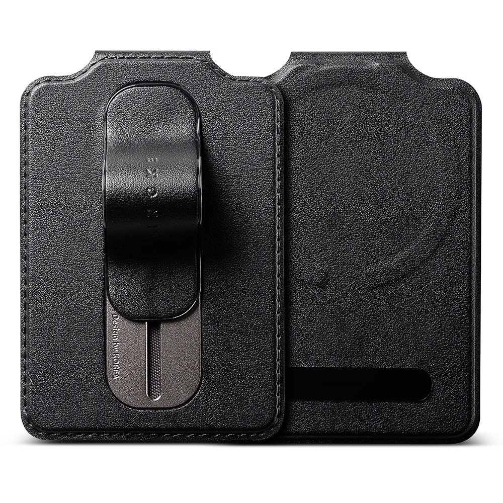 Samsung Galaxy Card Holder Slide Grip Magnetic Edge Svart