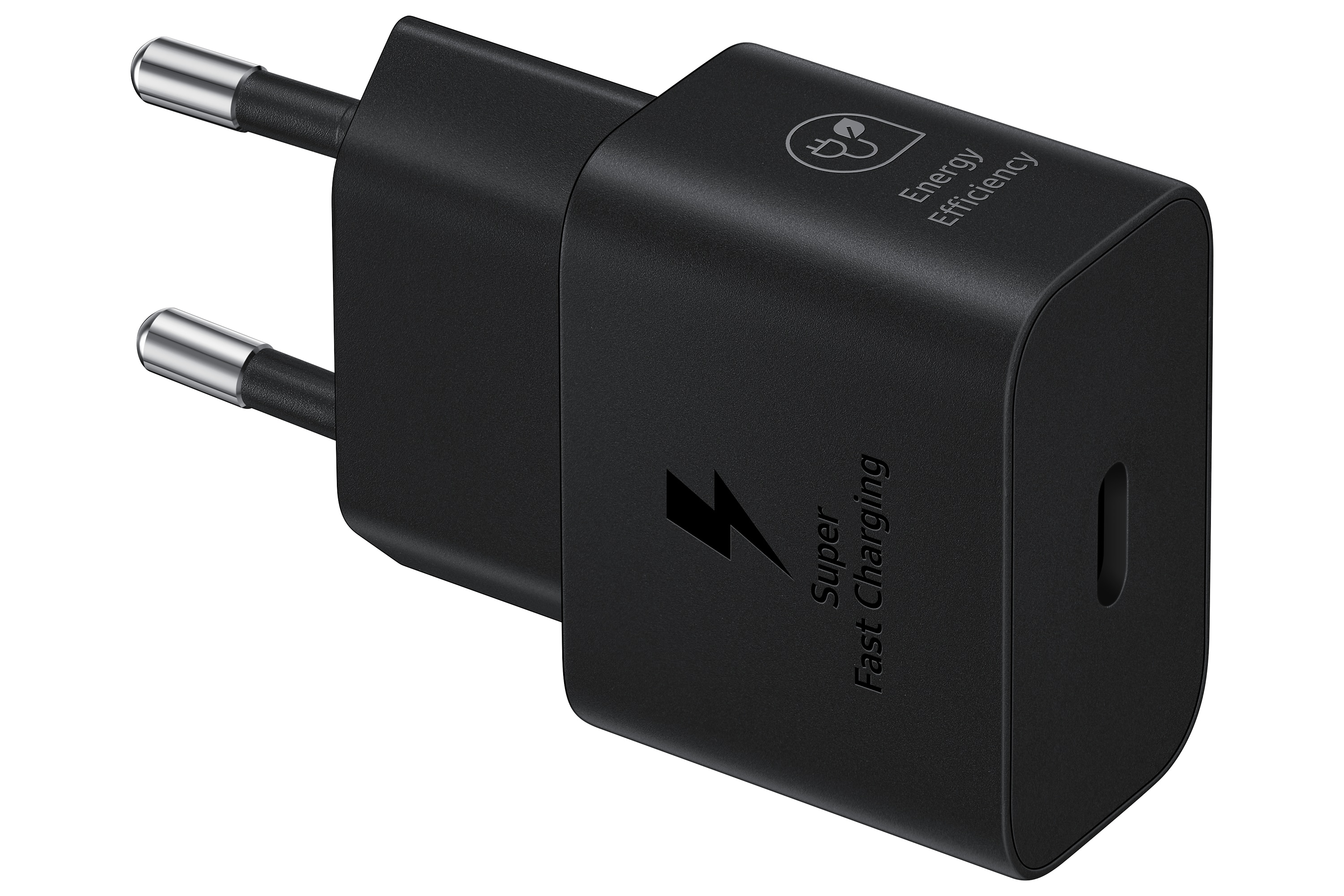 Power Väggladdare + Kabel Fast Charge 25W PD USB-C svart