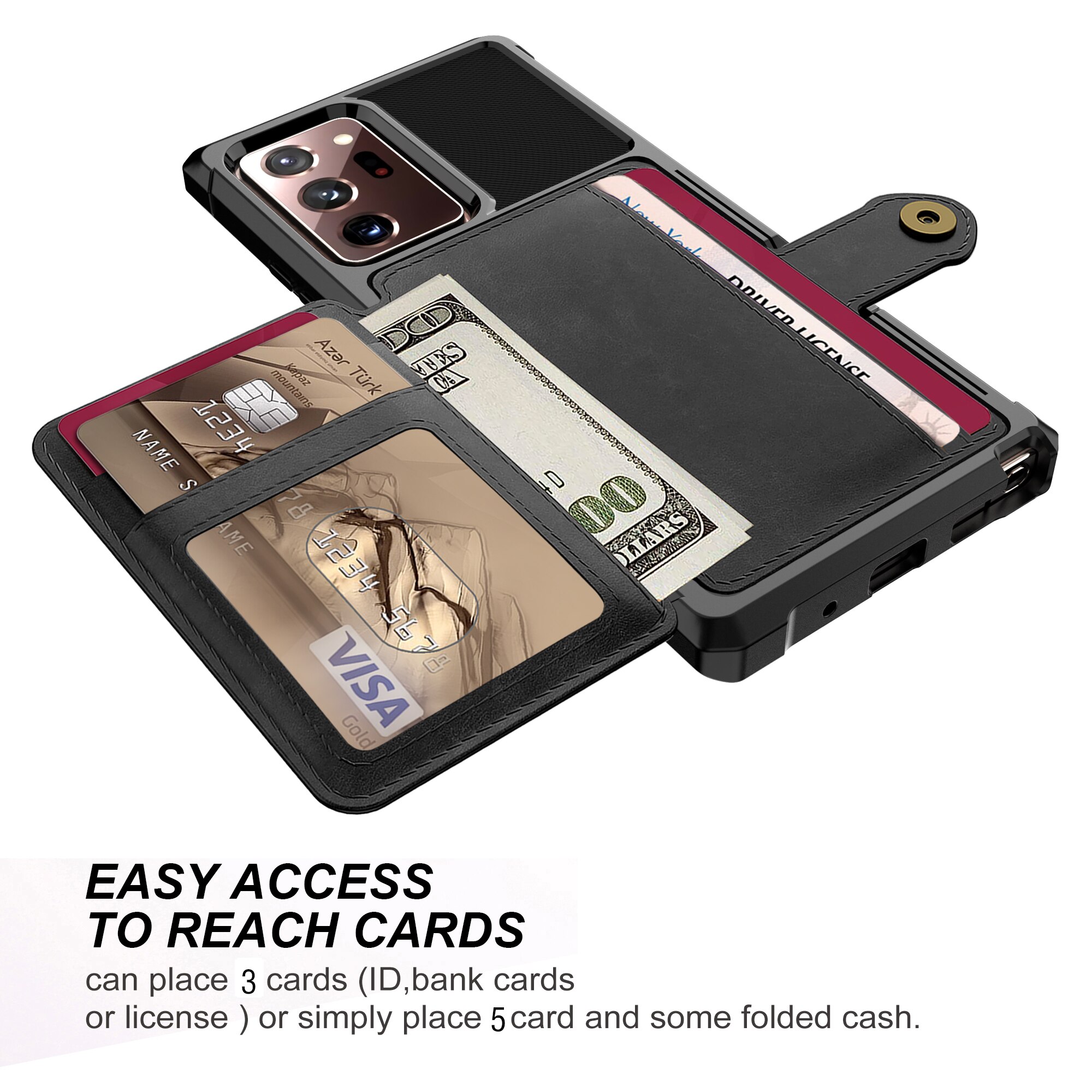 Tough Multi-slot Case Samsung Galaxy Note 20 Ultra Svart