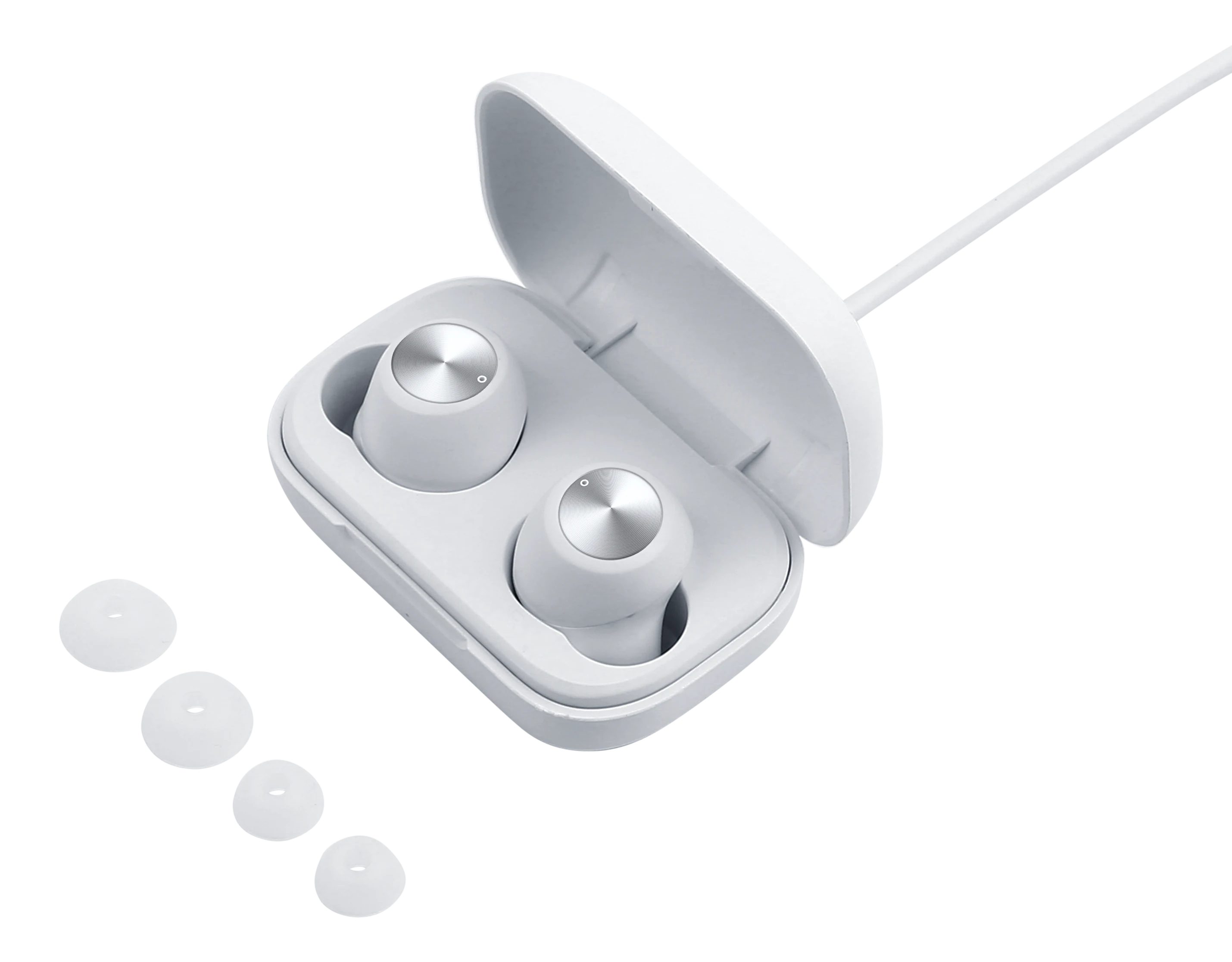 Trådlösa in-ear hörlurar TWS vit