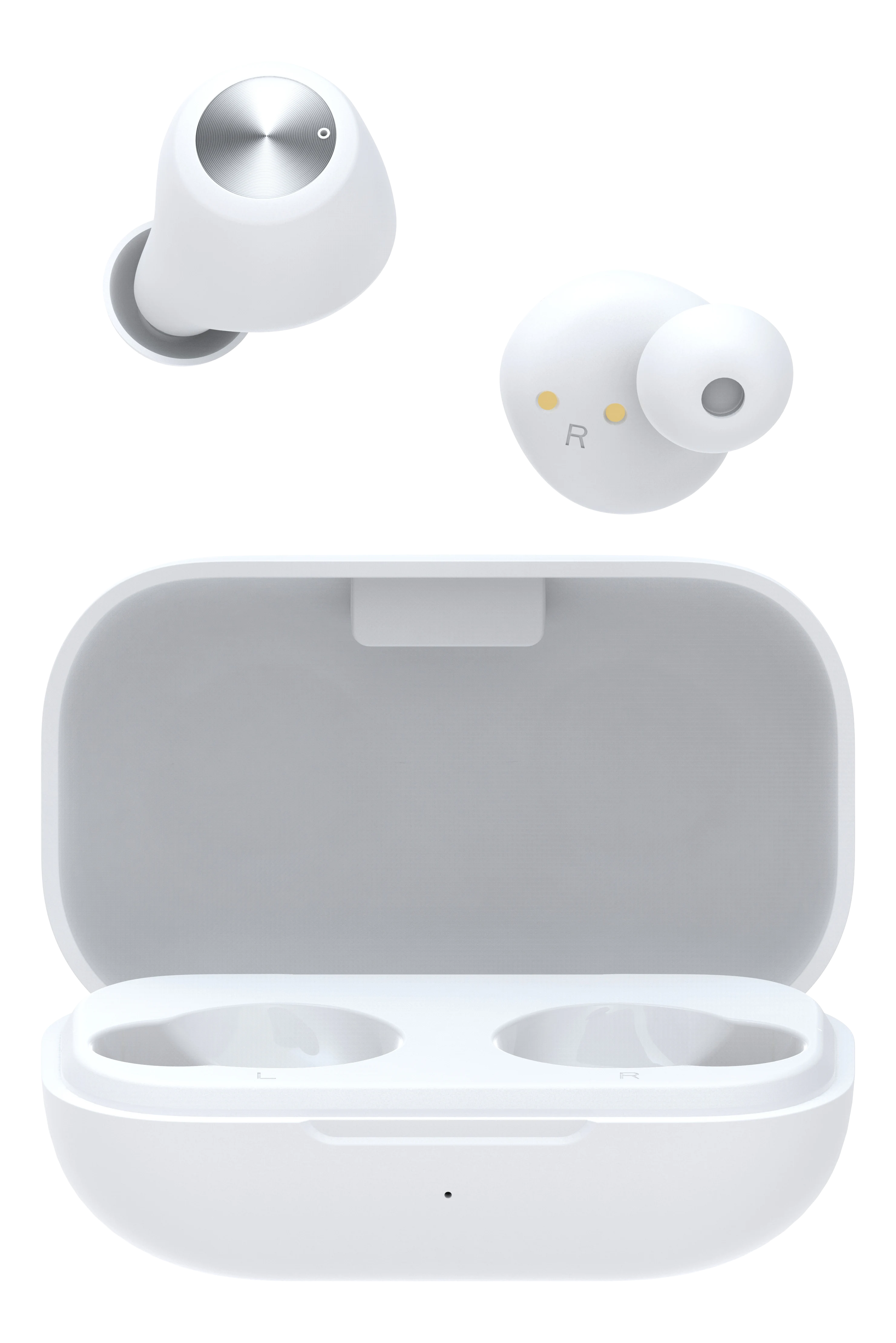 Trådlösa in-ear hörlurar TWS vit