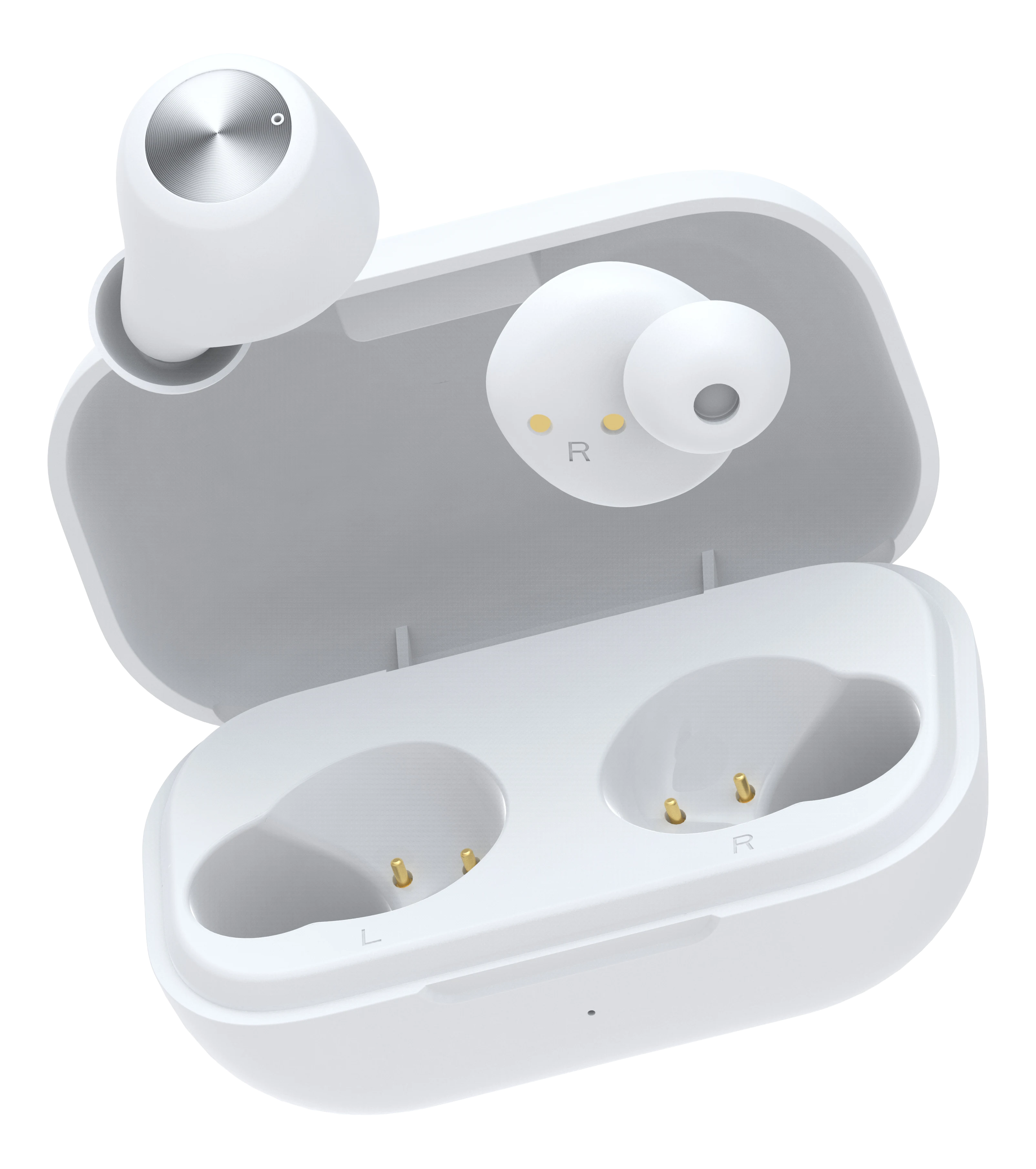 Trådlösa in-ear hörlurar TWS vit