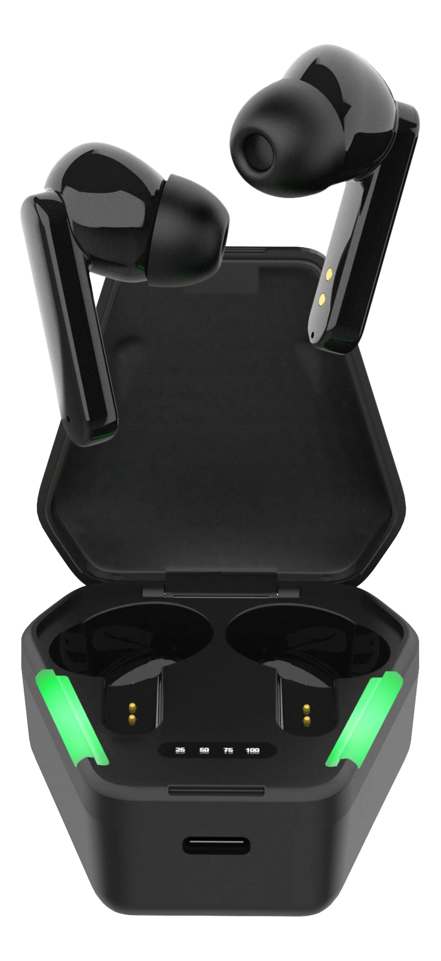 Gaming Trådlösa in-ear hörlurar True Wireless Stereo, svart