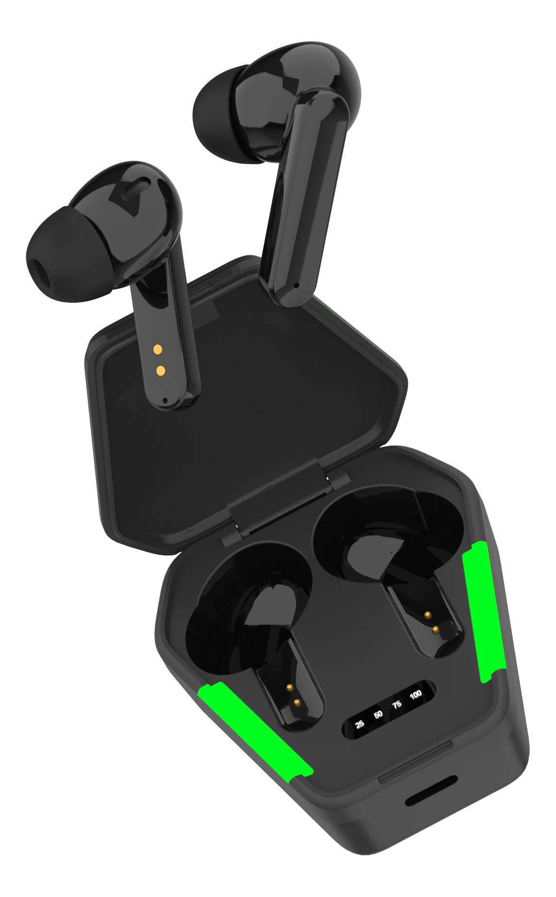 Gaming Trådlösa in-ear hörlurar True Wireless Stereo, svart