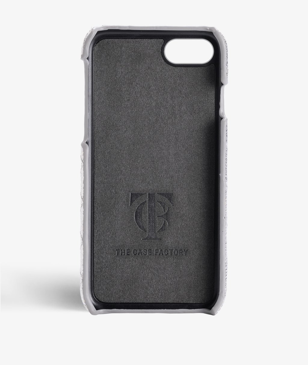 Skal iPhone SE 2022 Quilted Metallic Silver