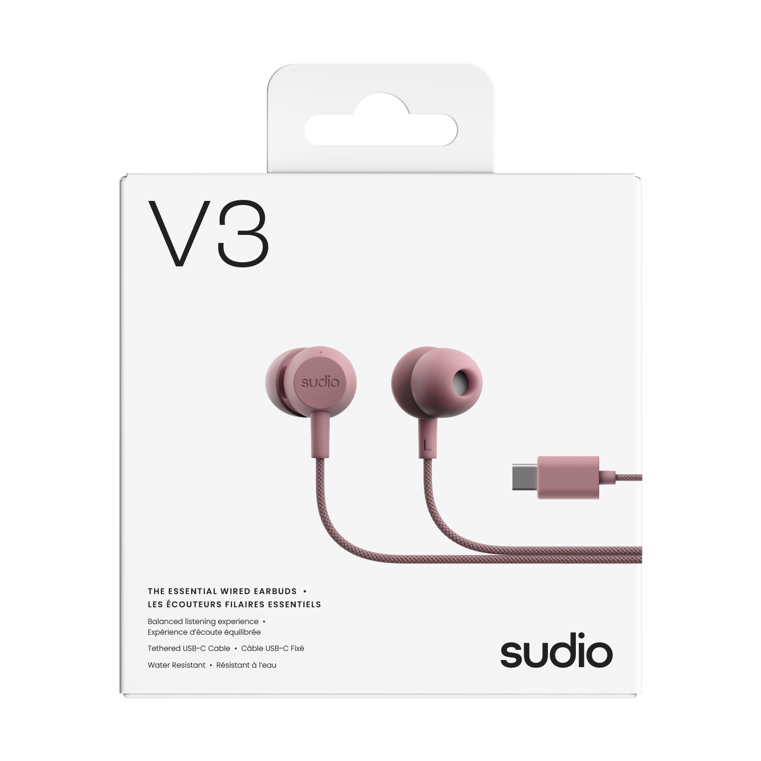 V3 Trådbundna Hörlurar USB-C Rosa