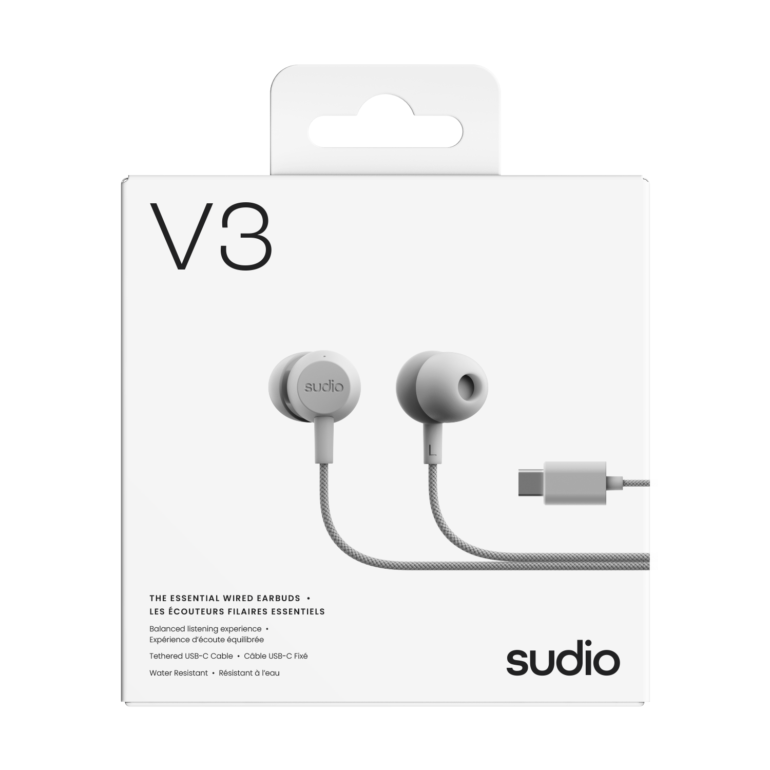 V3 Trådbundna Hörlurar USB-C Vit