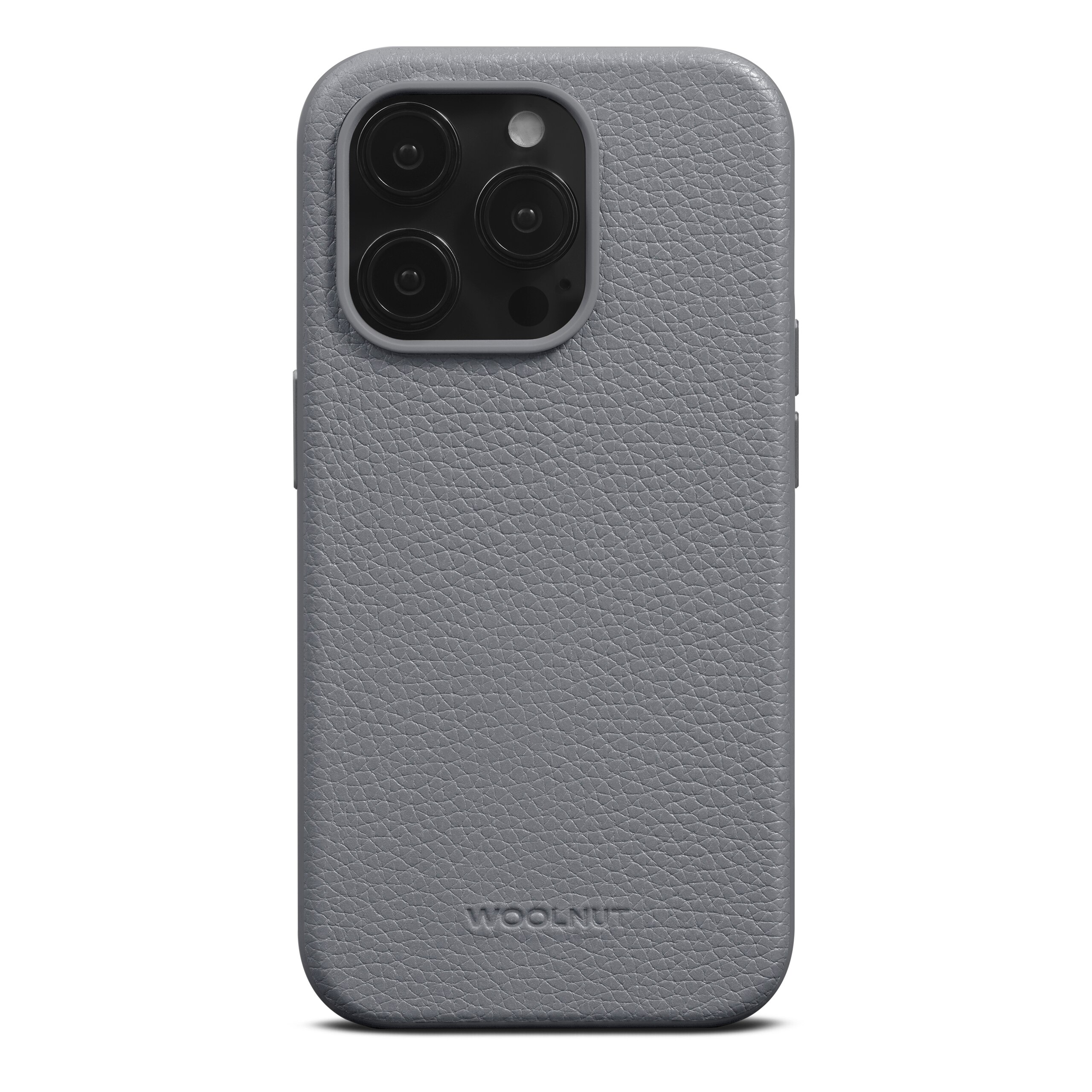 iPhone 15 Pro Leather Case MagSafe Grey