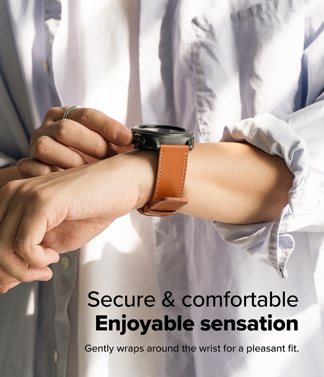 Leather One Basic Bold Band Suunto Core Alpha Brown