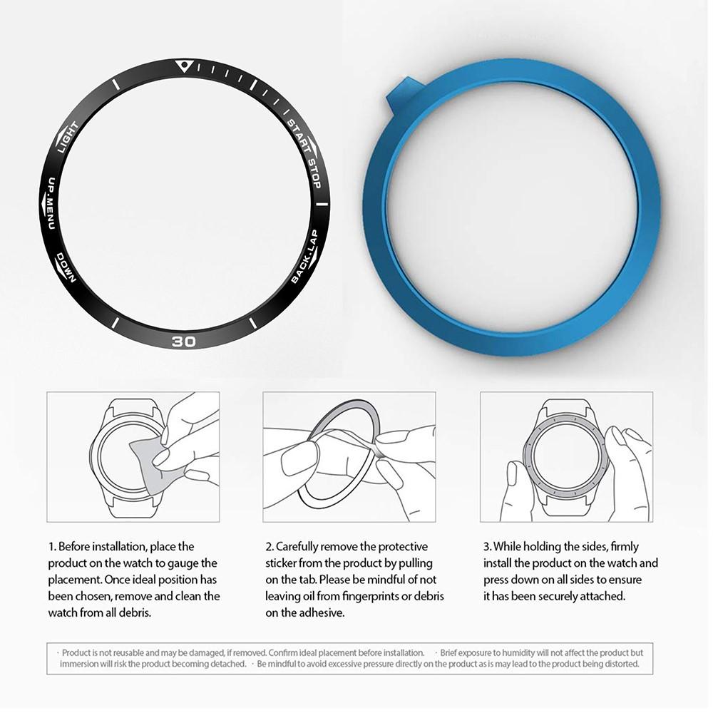 Infattning Garmin Fenix 5/5 Plus svart