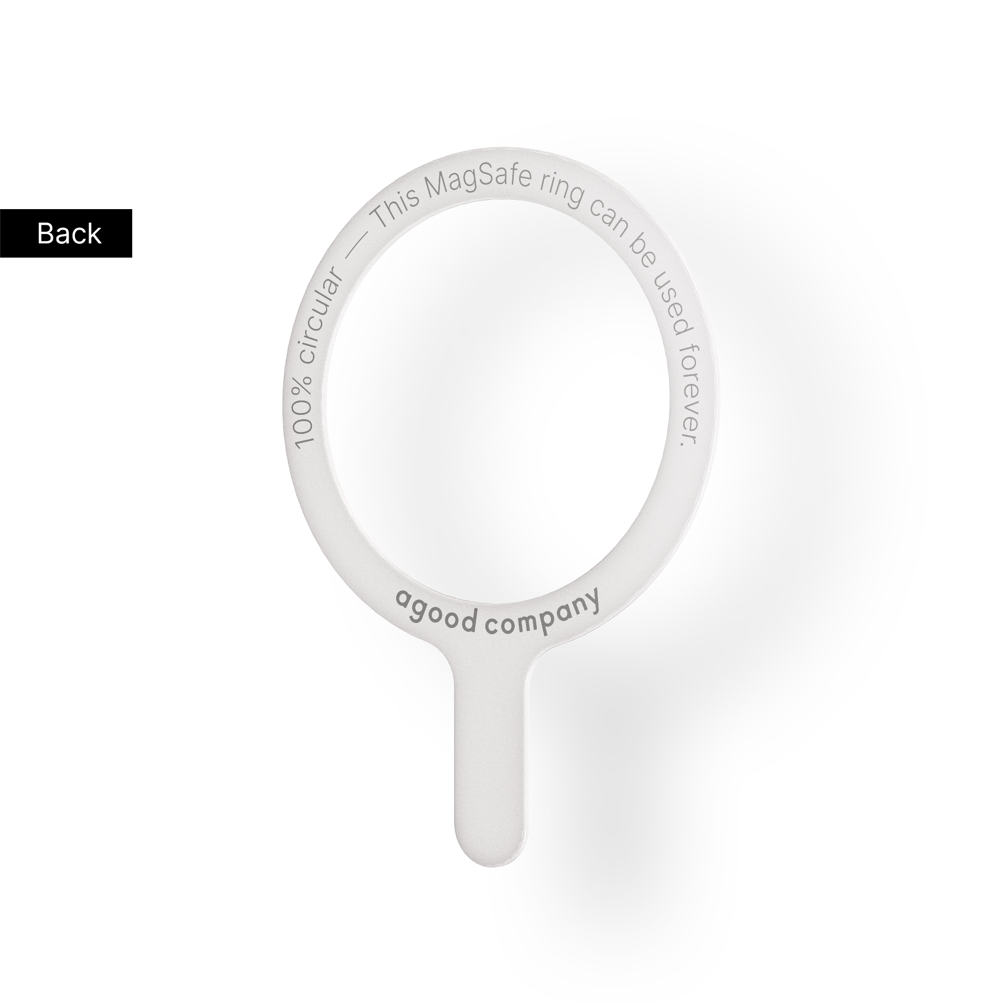 Avtagbar MagSafe-ring, vit