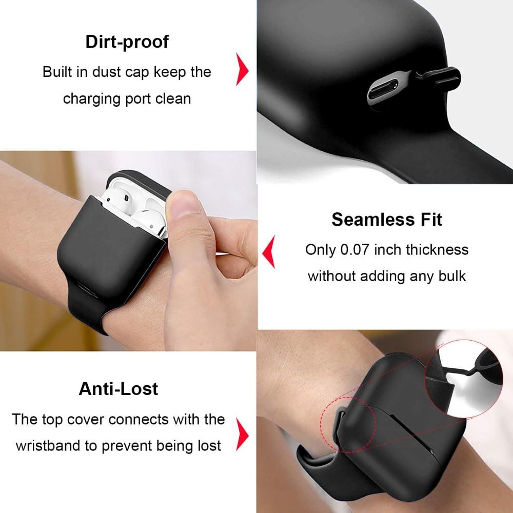 Silikonarmband AirPods Svart