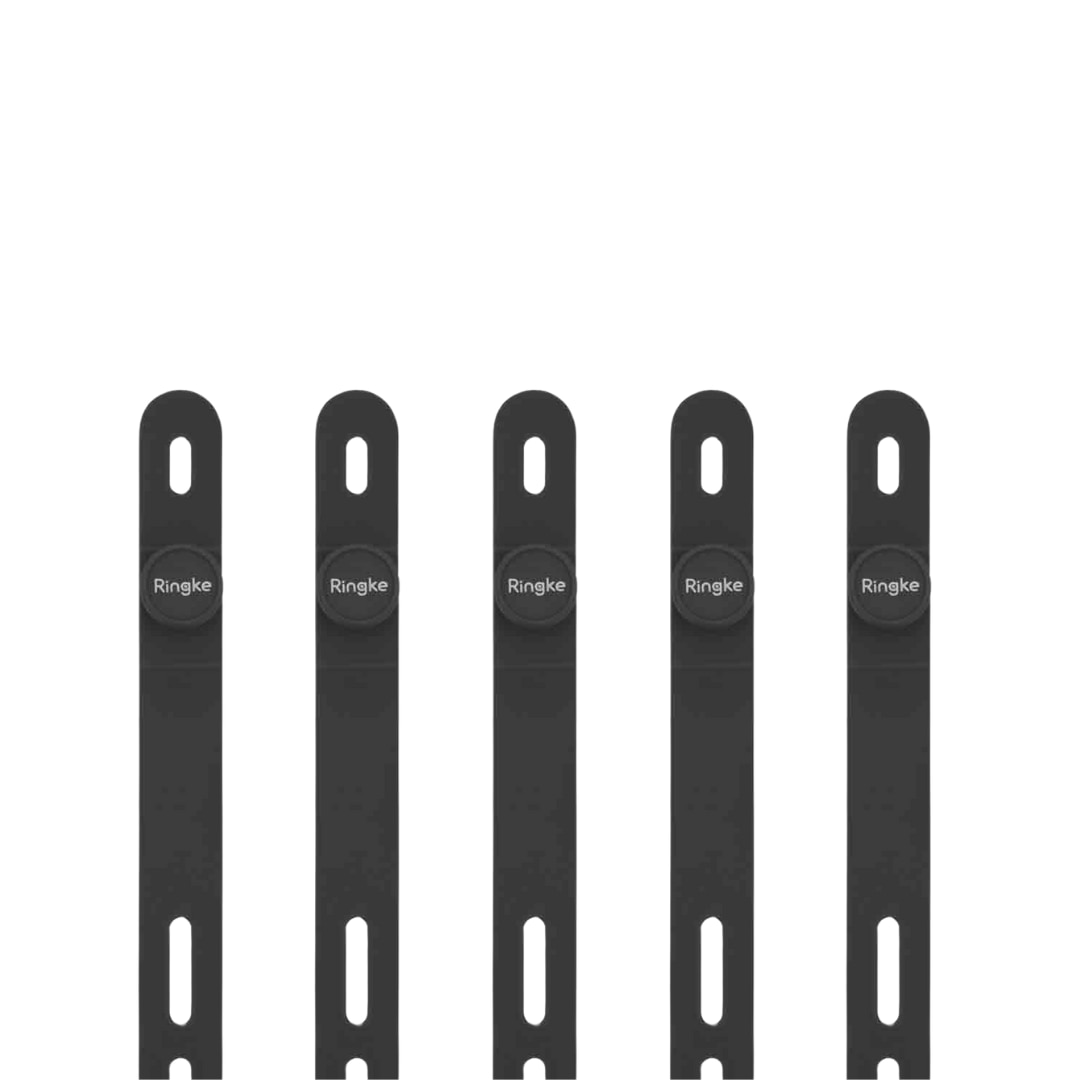 Silicone Cable Tie (5-pack) Black