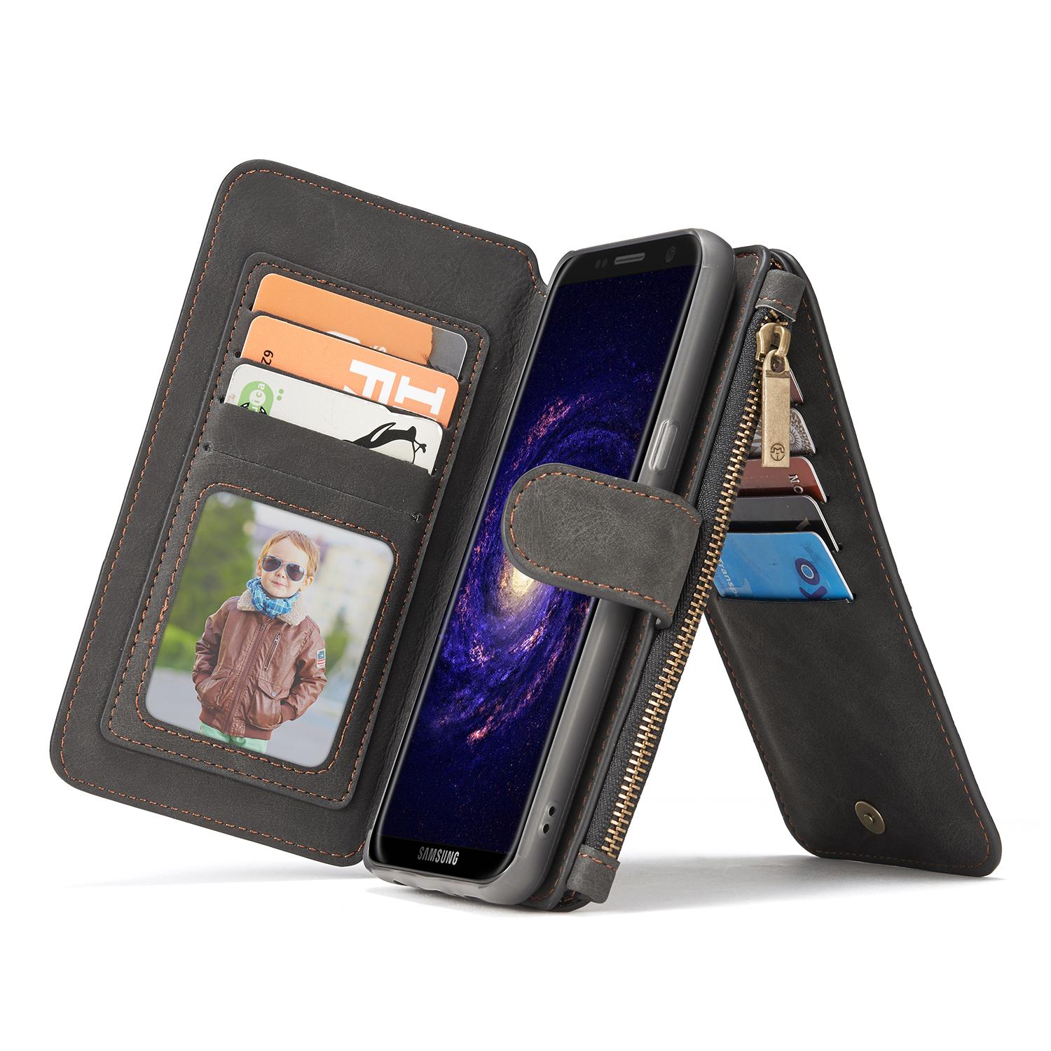 Multi-slot Flipfodral Samsung Galaxy S8 grå