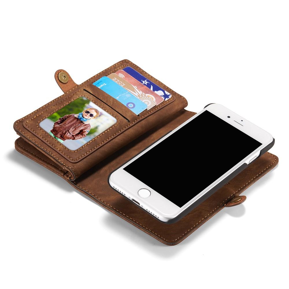 Multi-slot Plånboksfodral iPhone SE (2022) brun