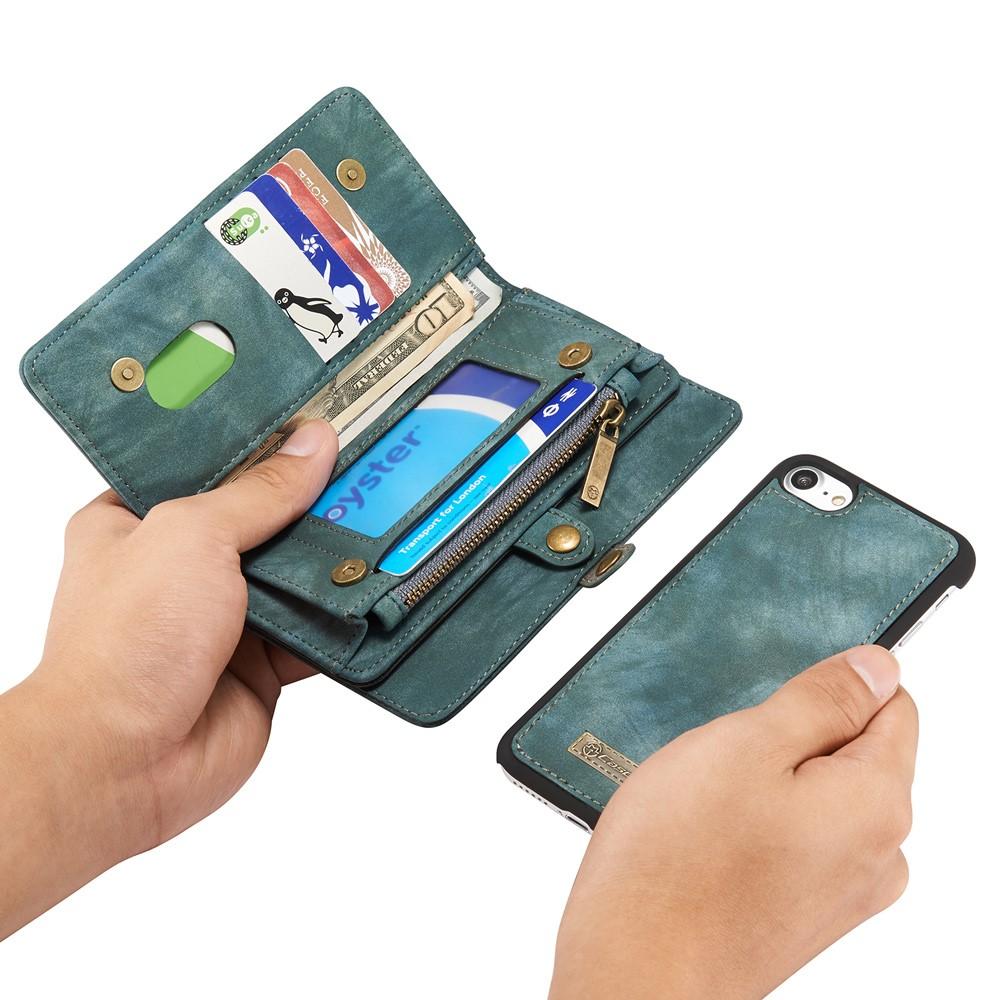 Multi-slot Plånboksfodral iPhone 7/8/SE 2020 blå