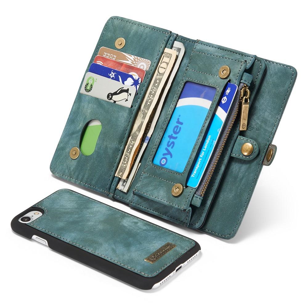 Multi-slot Plånboksfodral iPhone 7/8/SE 2020 blå