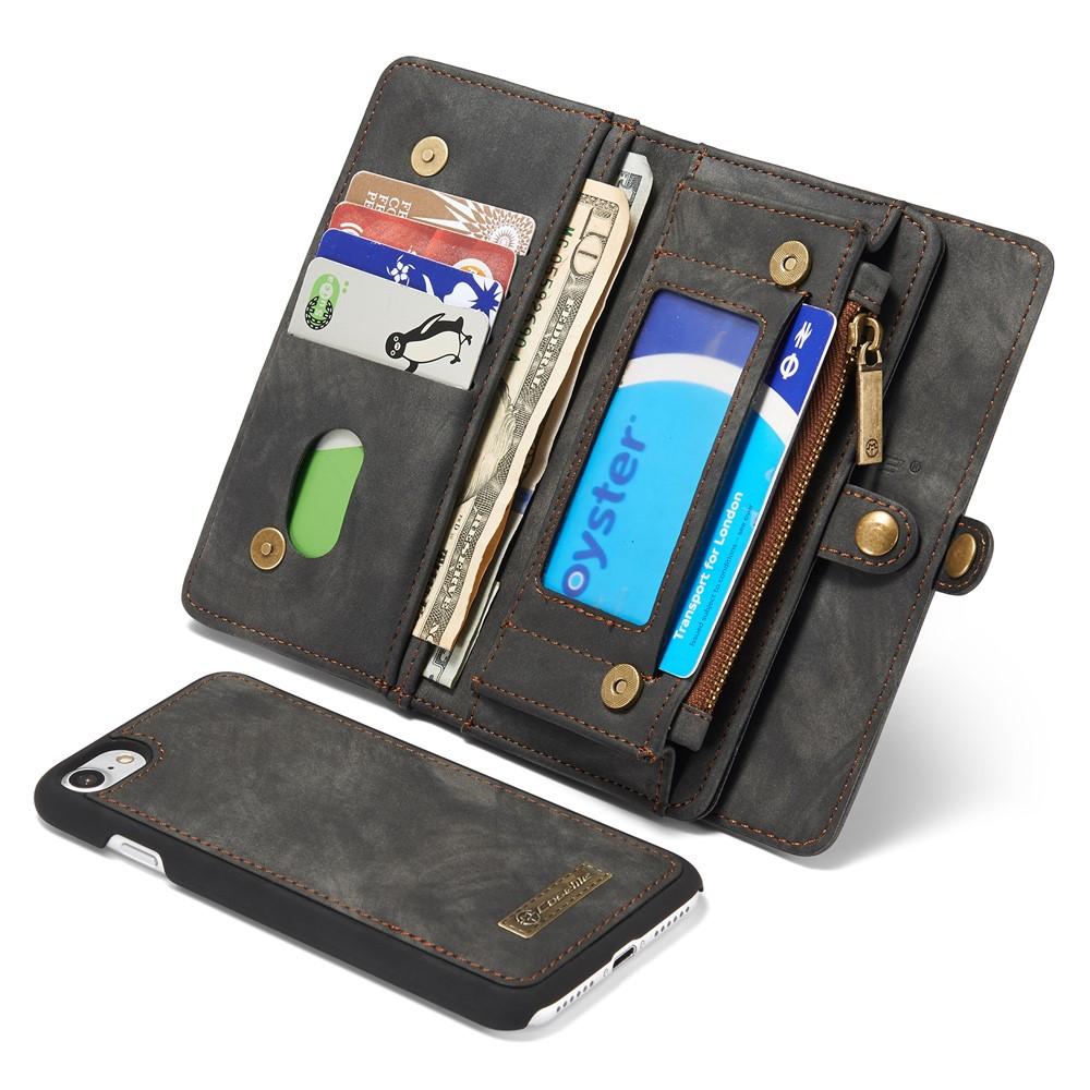 Multi-slot Plånboksfodral iPhone 7/8/SE 2020 grå