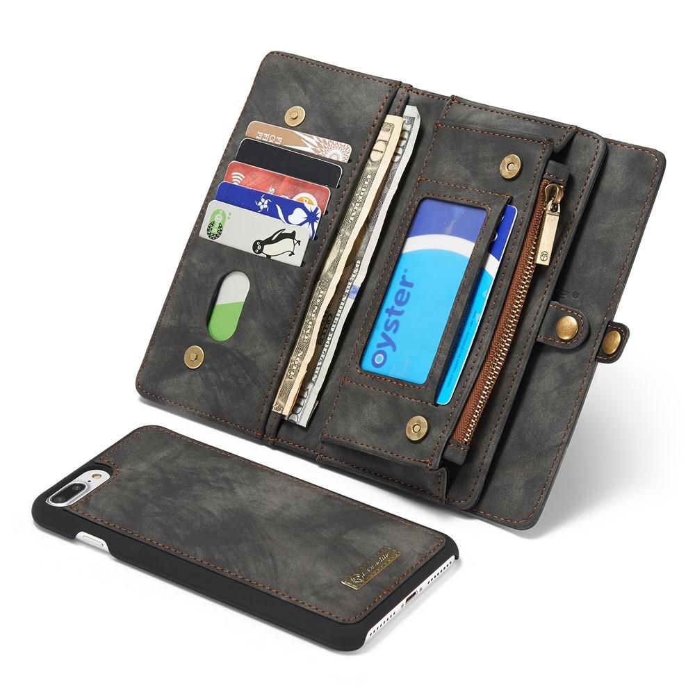 Multi-slot Plånboksfodral iPhone 7 Plus/8 Plus grå