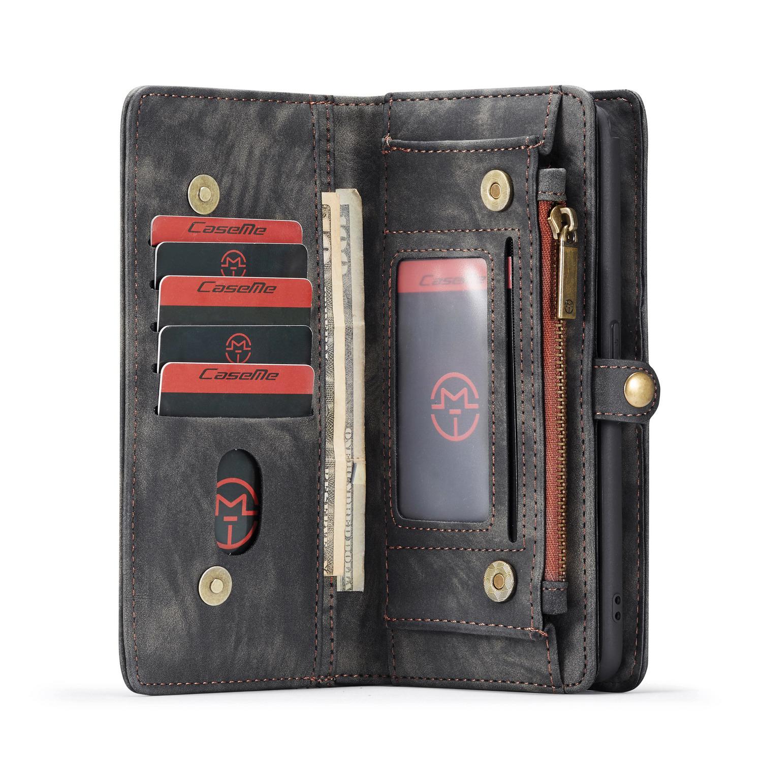 Multi-slot Plånboksfodral Samsung Galaxy A80 Grå