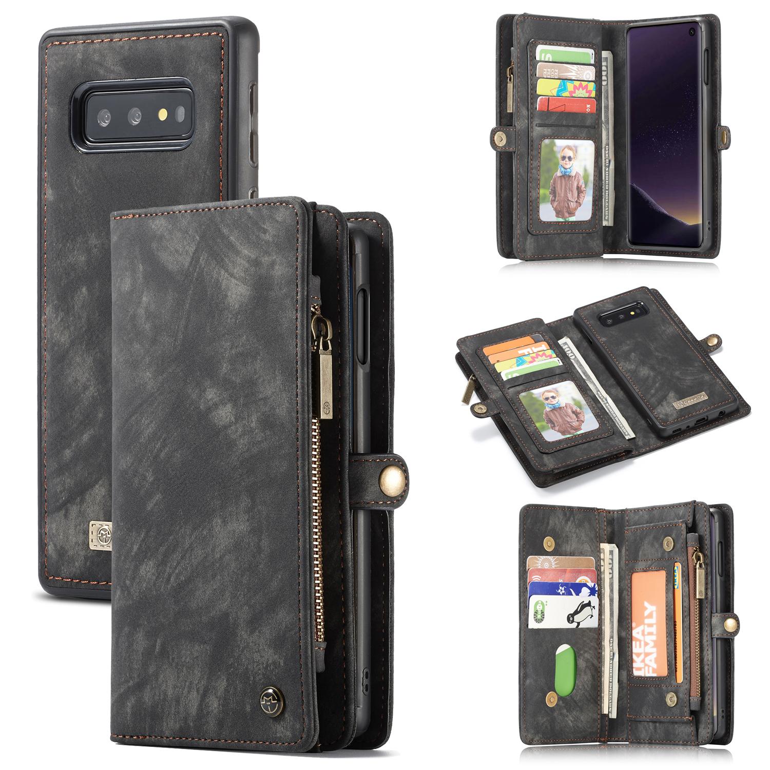 Multi-slot Plånboksfodral Samsung Galaxy S10e Grå