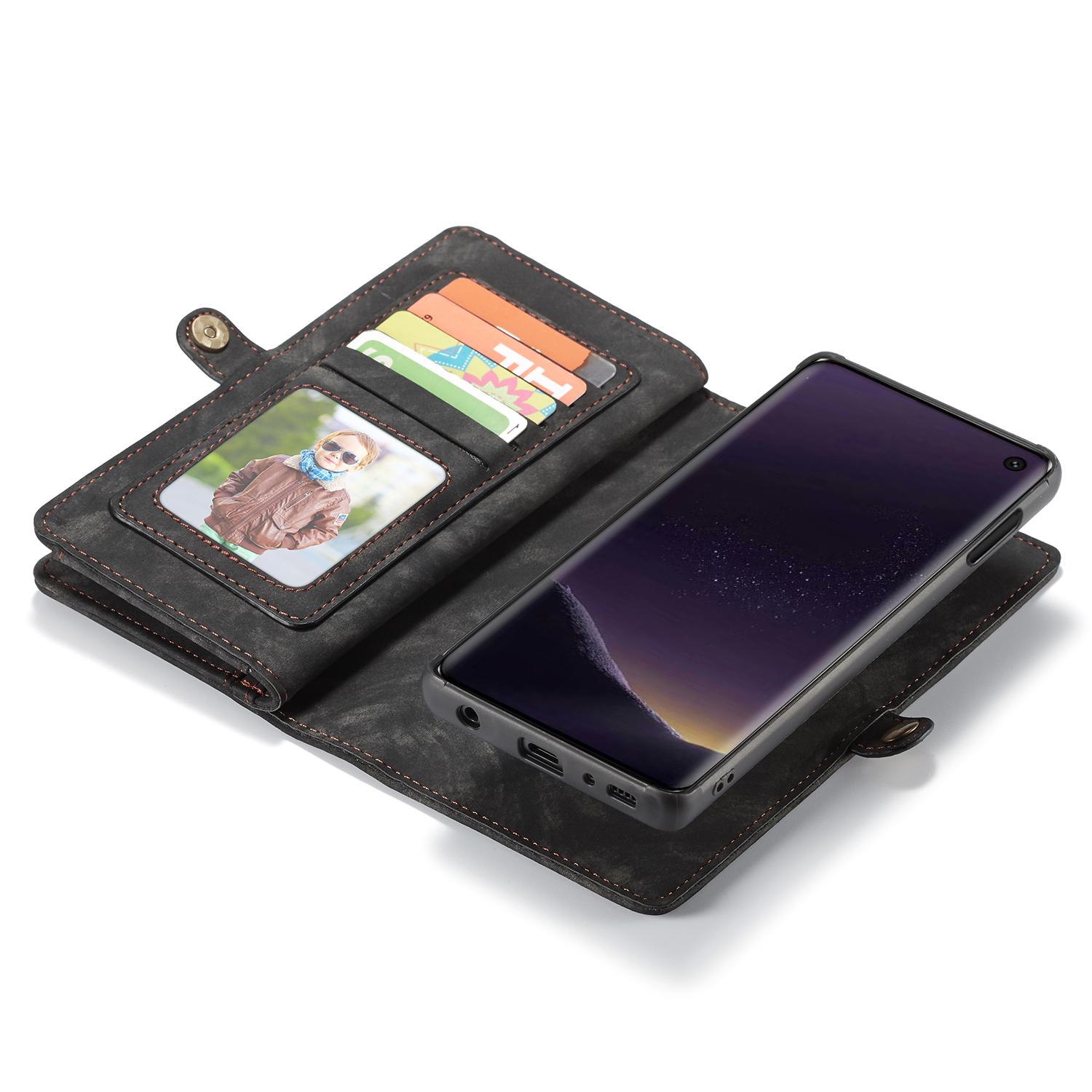 Multi-slot Plånboksfodral Samsung Galaxy S10e Grå