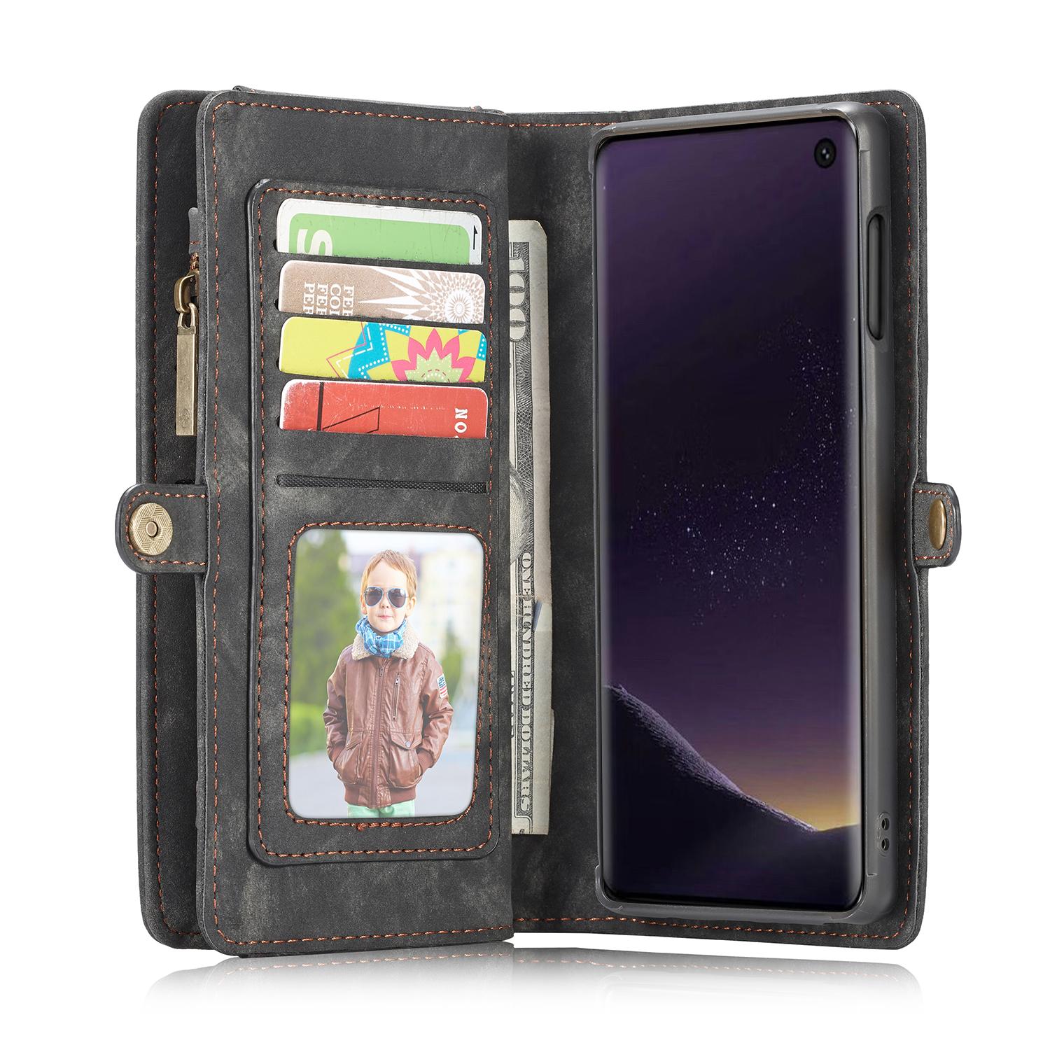 Multi-slot Plånboksfodral Samsung Galaxy S10e Grå