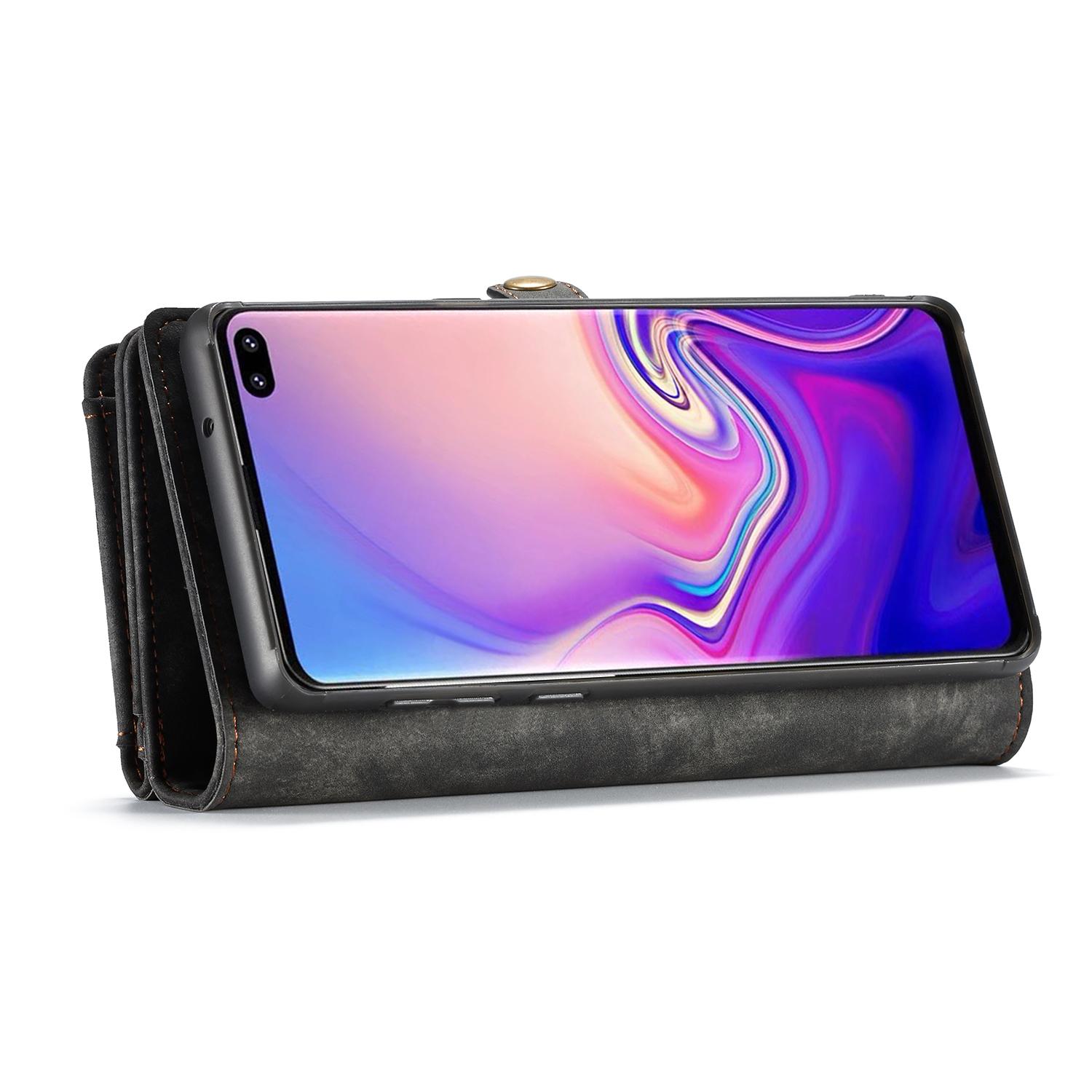 Multi-slot Plånboksfodral Samsung Galaxy S10 Plus Grå