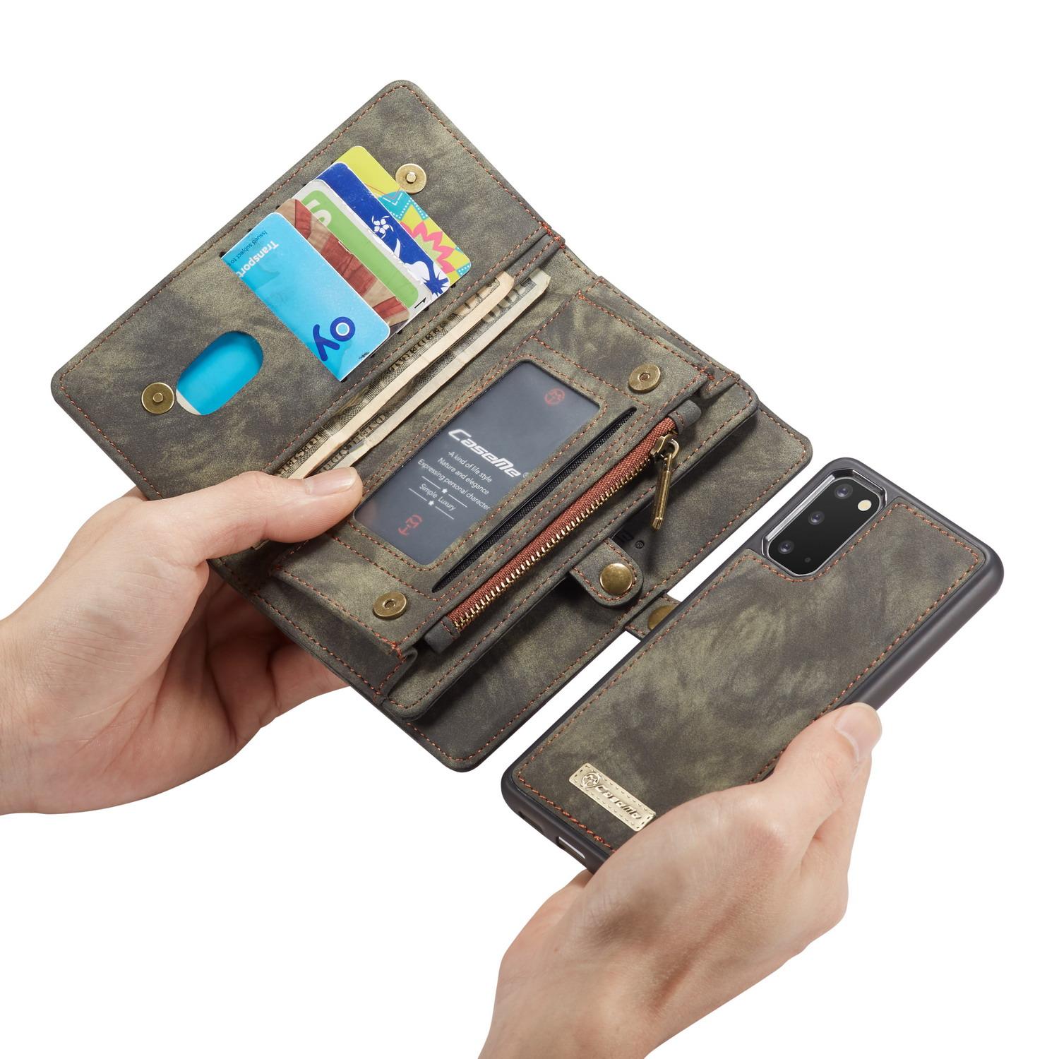 Multi-slot Plånboksfodral Samsung Galaxy S20 Grå
