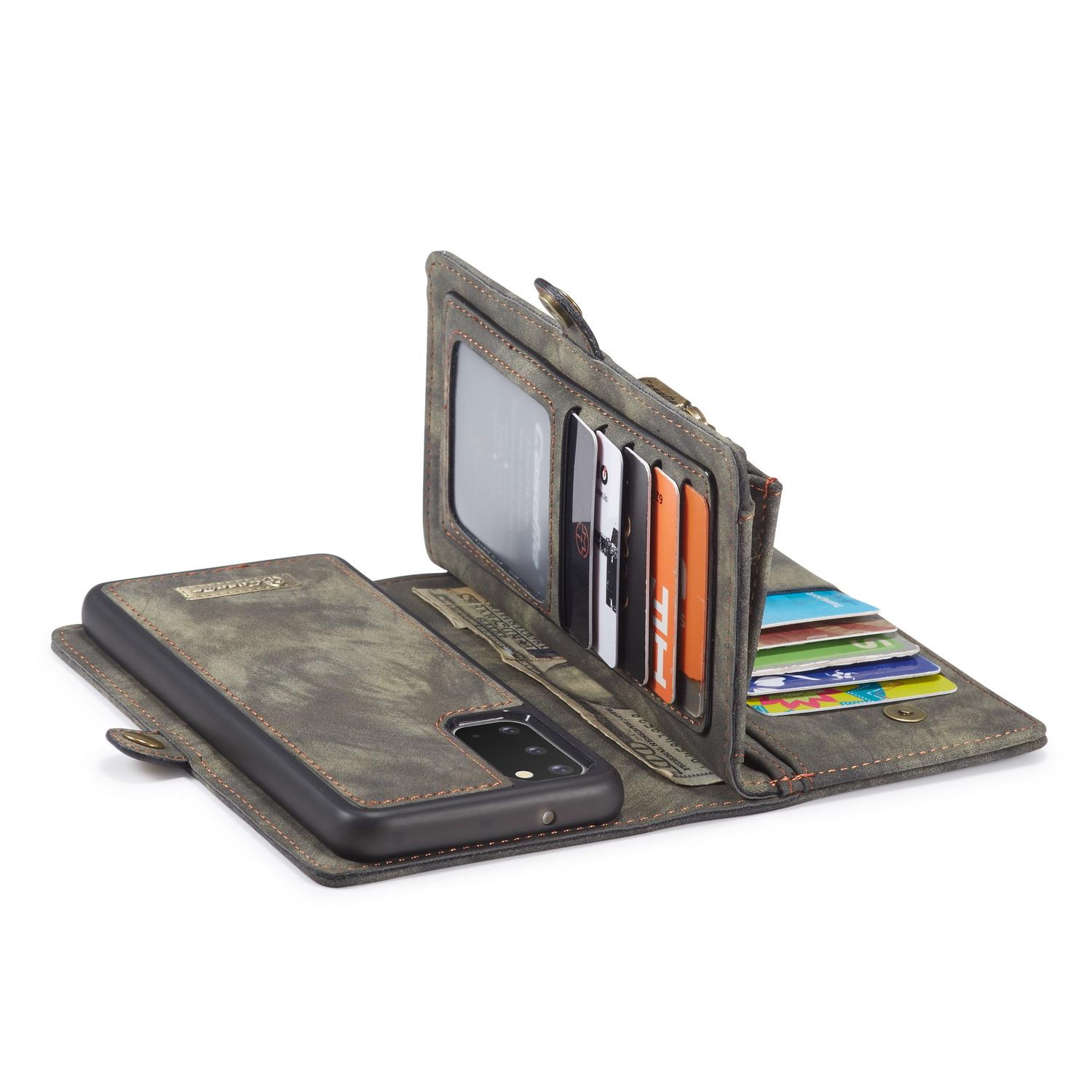 Multi-slot Plånboksfodral Samsung Galaxy S20 Grå