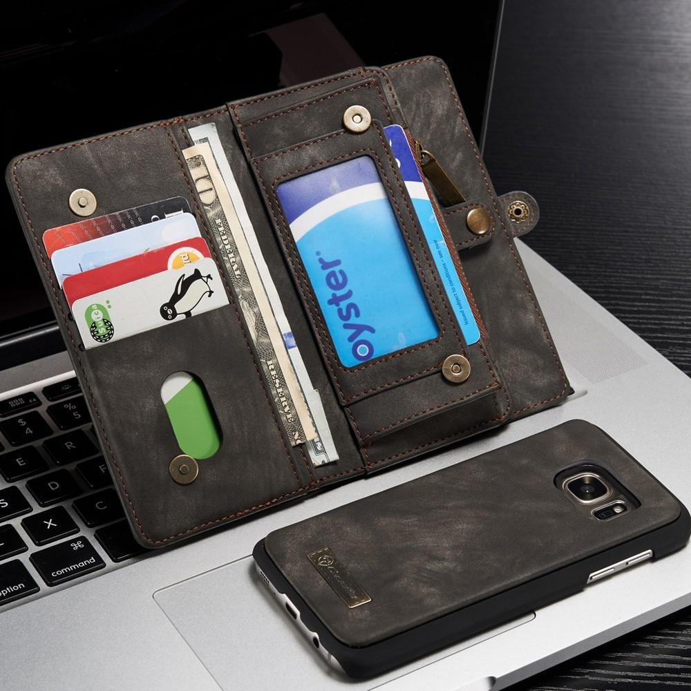 Multi-slot Plånboksfodral Samsung Galaxy S7 Grå