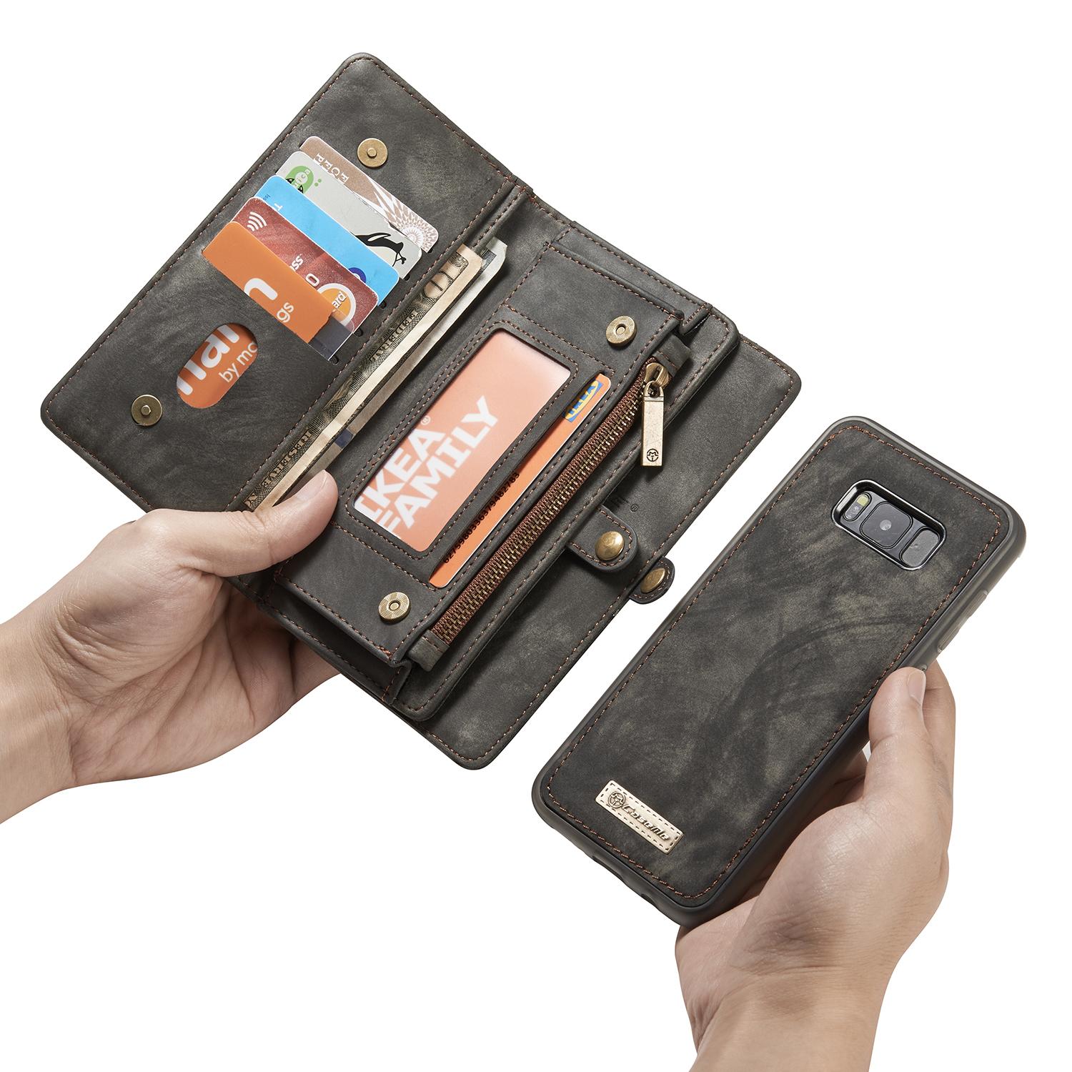 Multi-slot Plånboksfodral Samsung Galaxy S8 Plus Grå