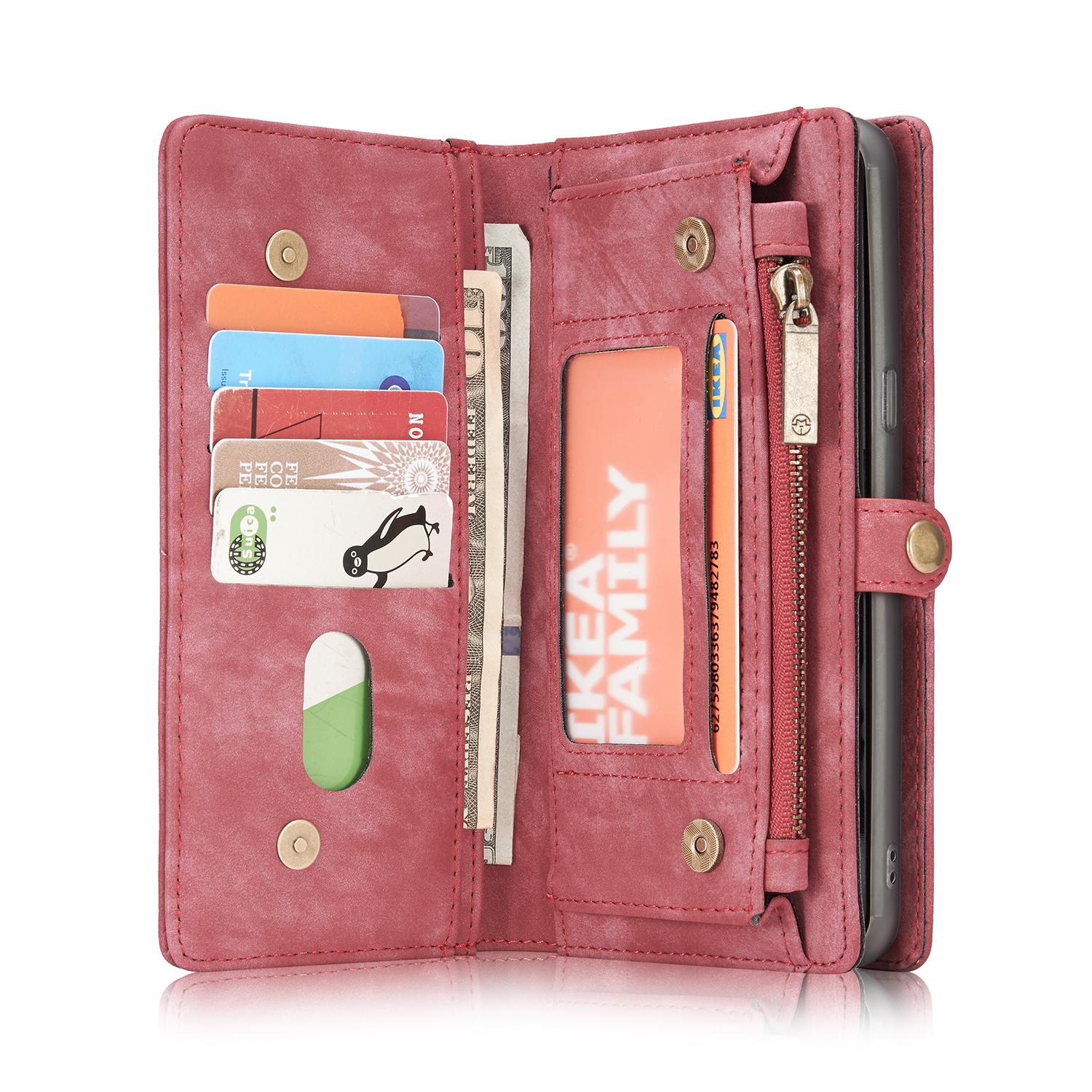 Multi-slot Plånboksfodral Samsung Galaxy S8 Plus Röd