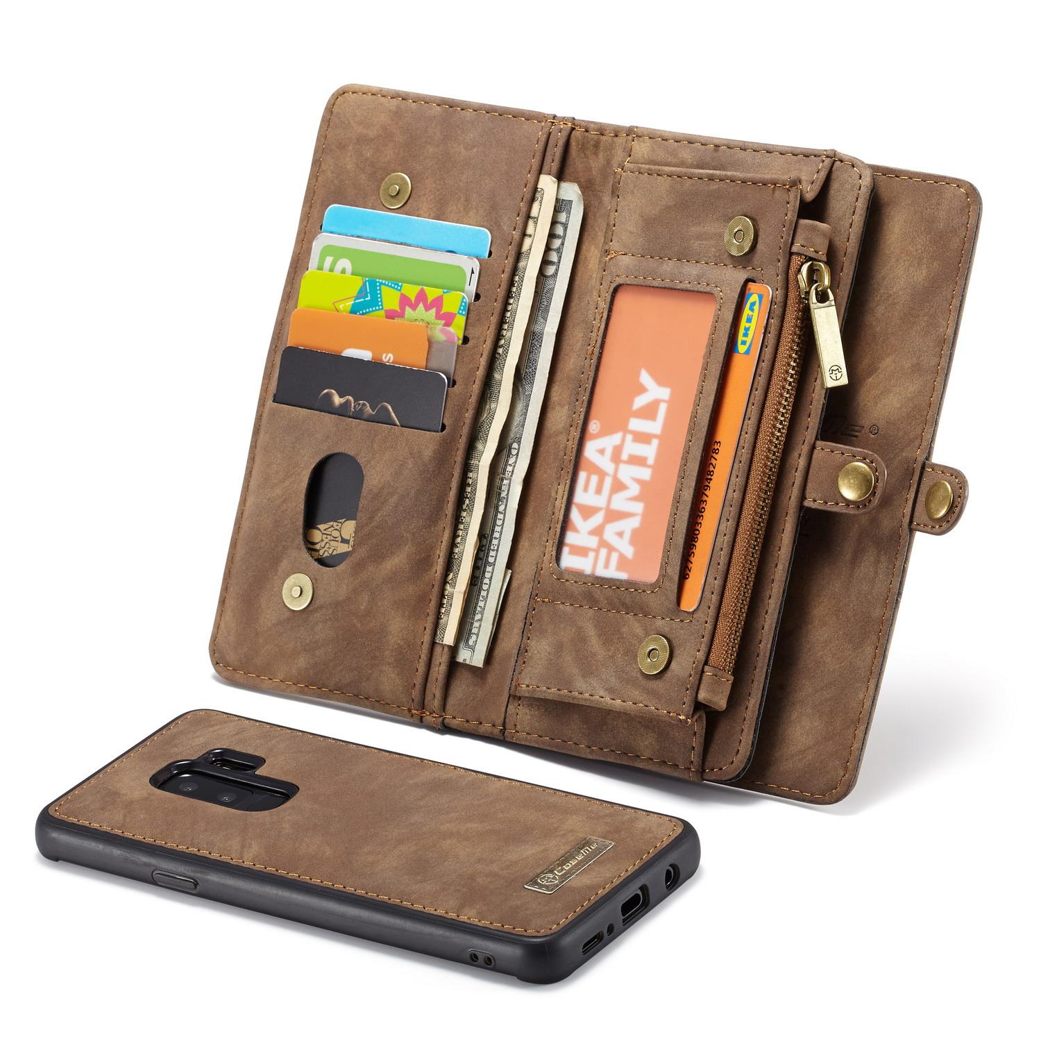 Multi-slot Plånboksfodral Galaxy S9 Plus brun