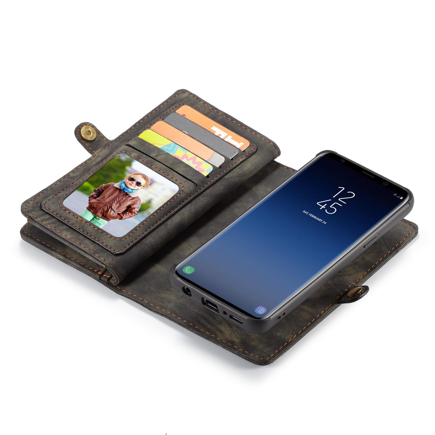Multi-slot Plånboksfodral Samsung Galaxy S9 Plus Grå