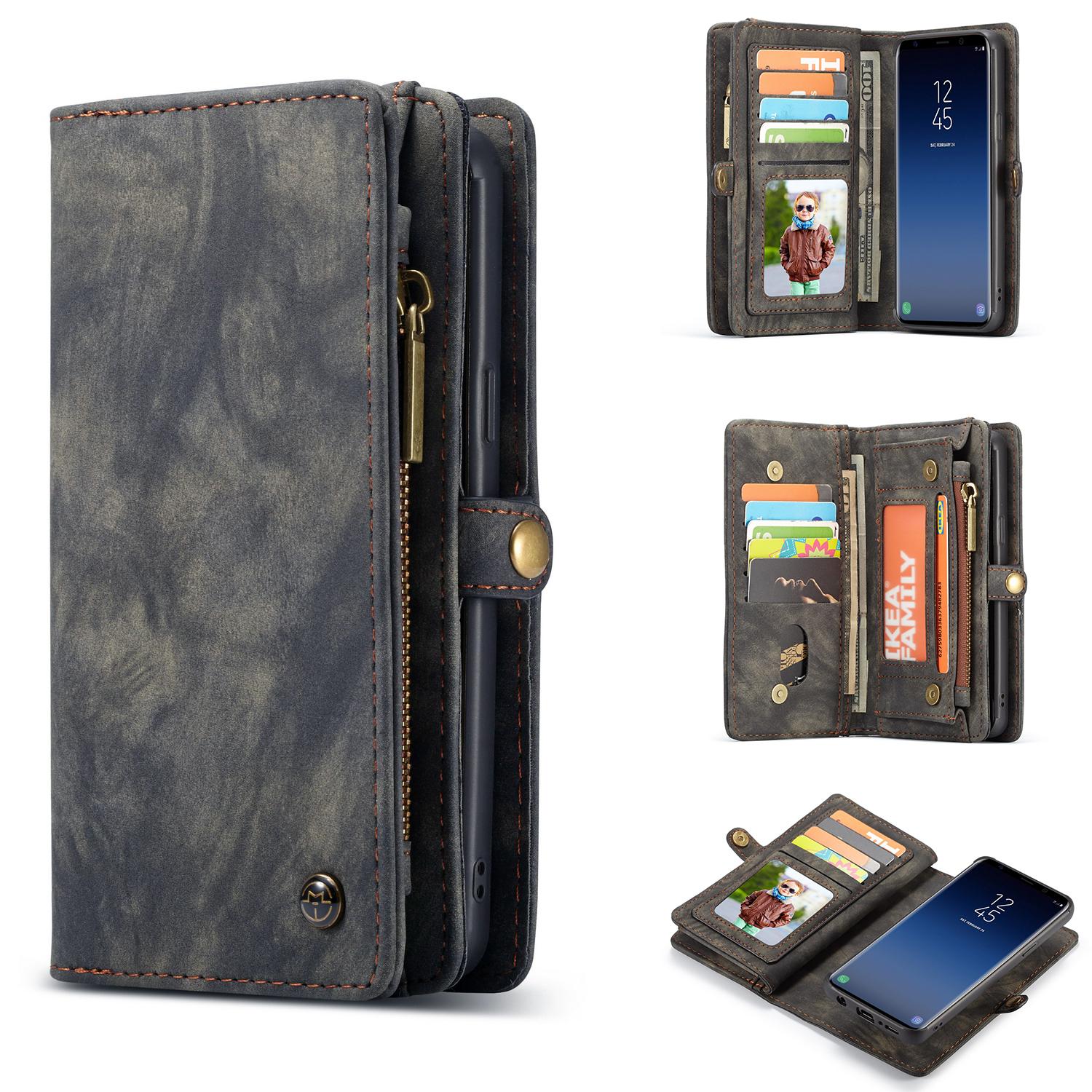 Multi-slot Plånboksfodral Samsung Galaxy S9 Plus Grå