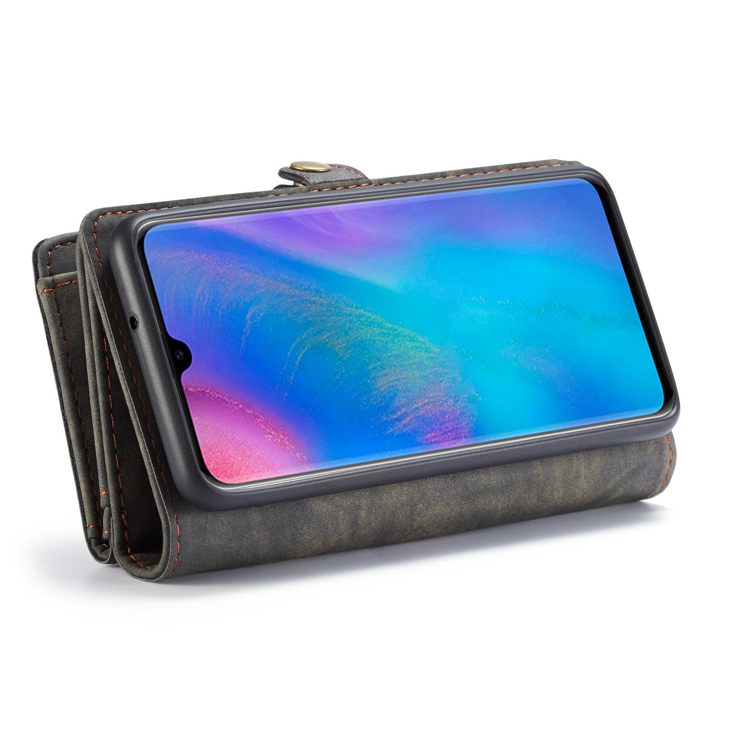 Multi-slot Plånboksfodral Huawei P30 Grå