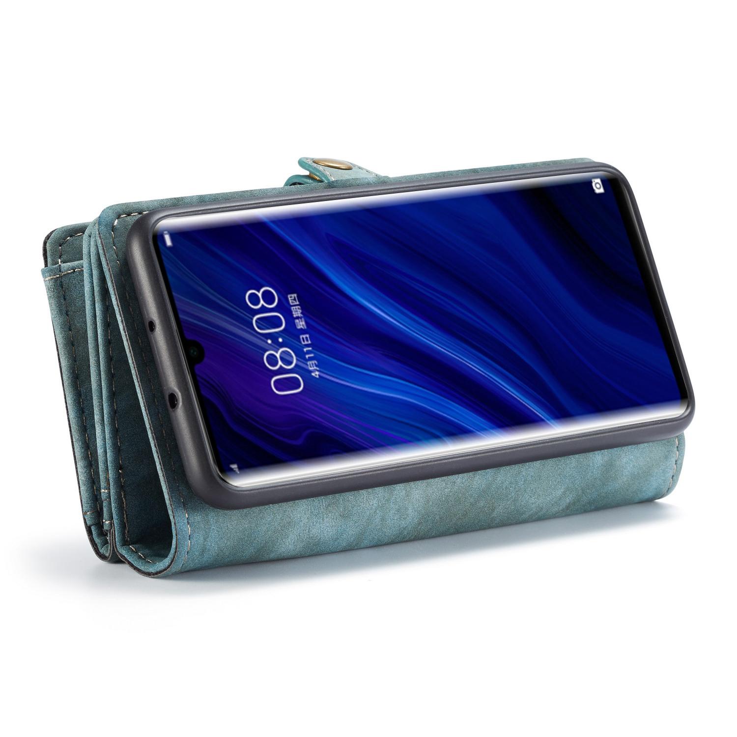 Multi-slot Plånboksfodral Huawei P30 Pro Blå