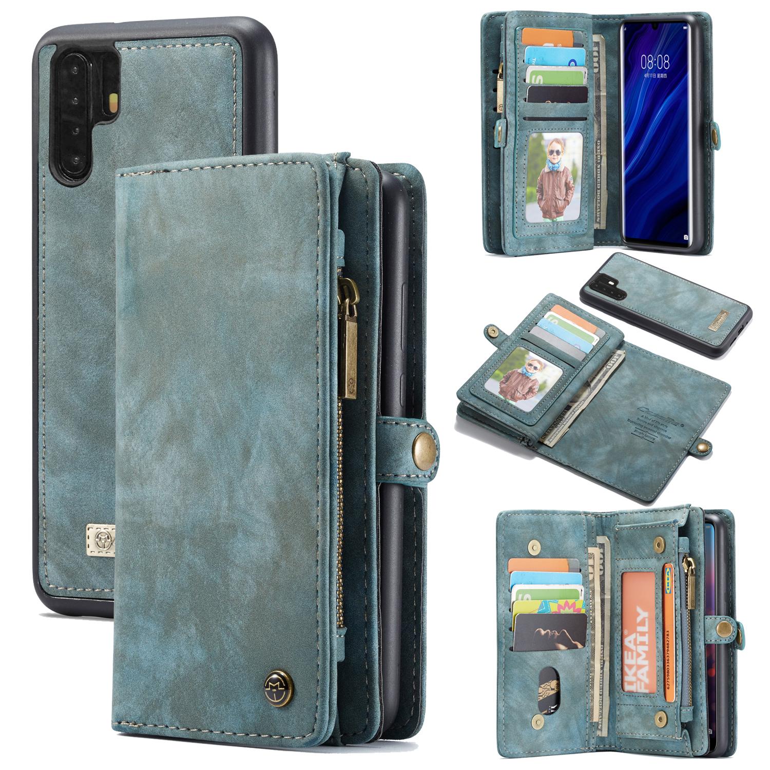 Multi-slot Plånboksfodral Huawei P30 Pro Blå