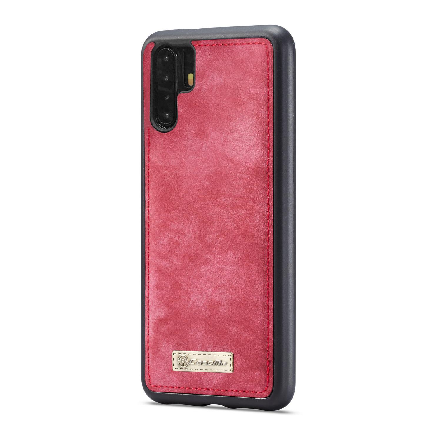 Multi-slot Plånboksfodral Huawei P30 Pro Röd