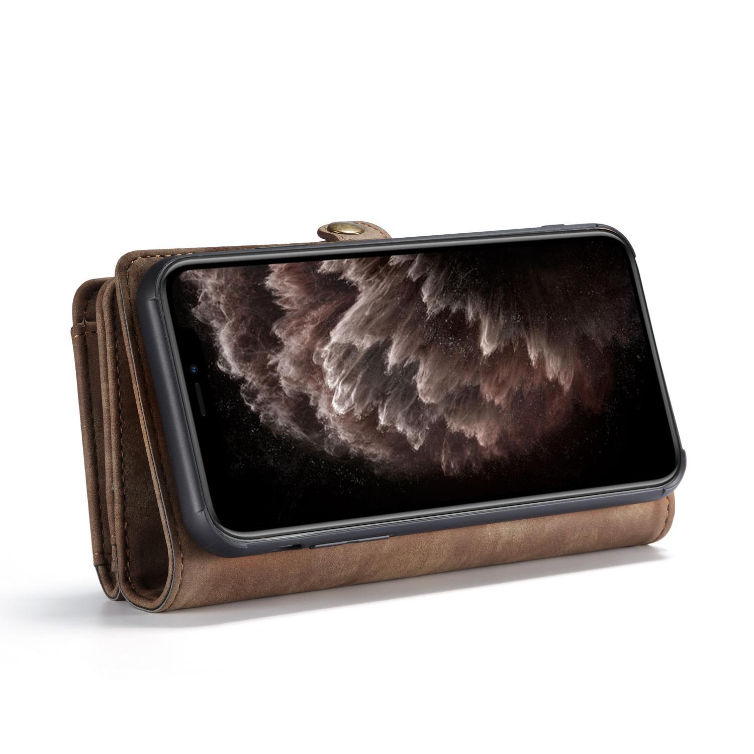 Multi-slot Plånboksfodral iPhone 11 Pro Max brun