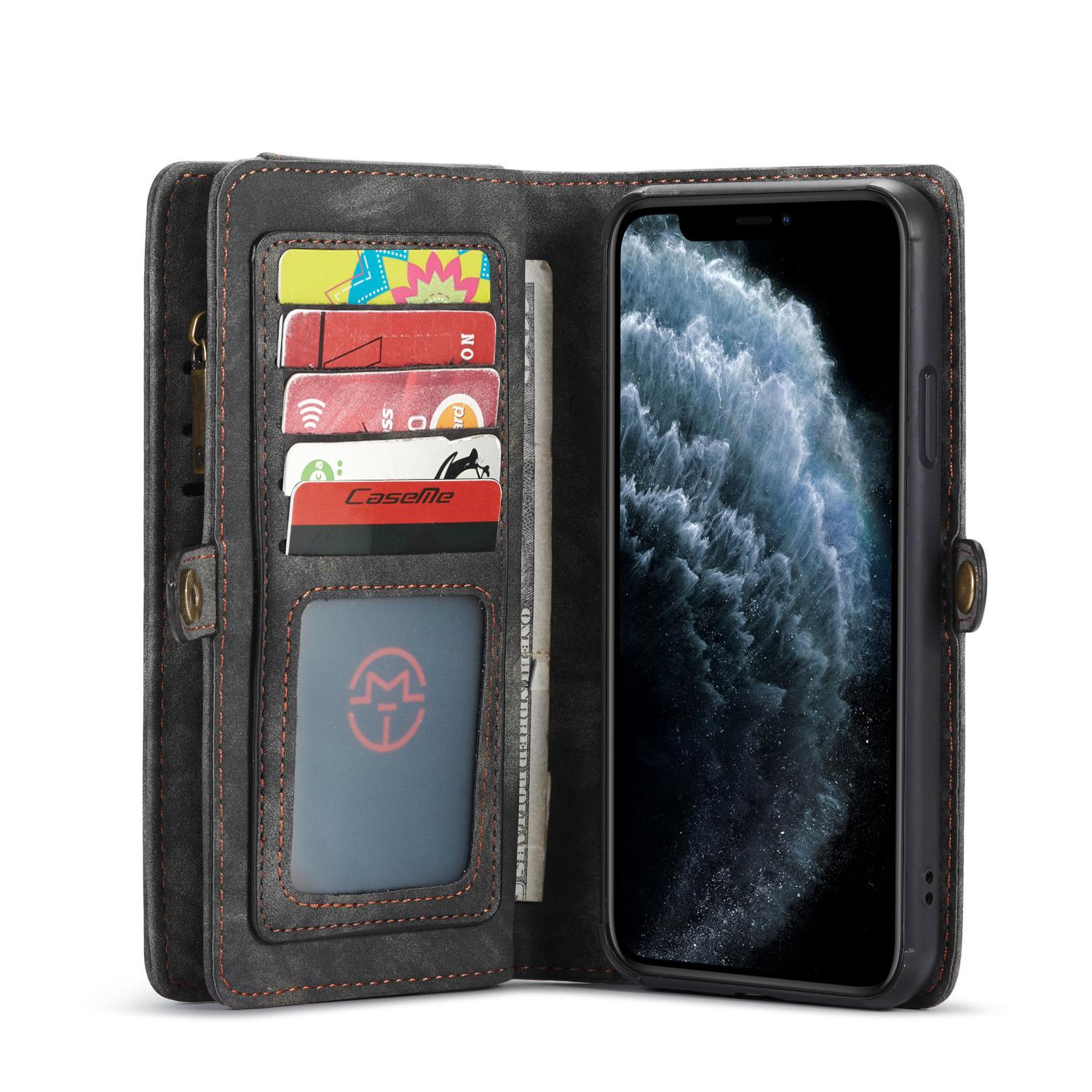 Multi-slot Plånboksfodral iPhone 11 Pro Max grå