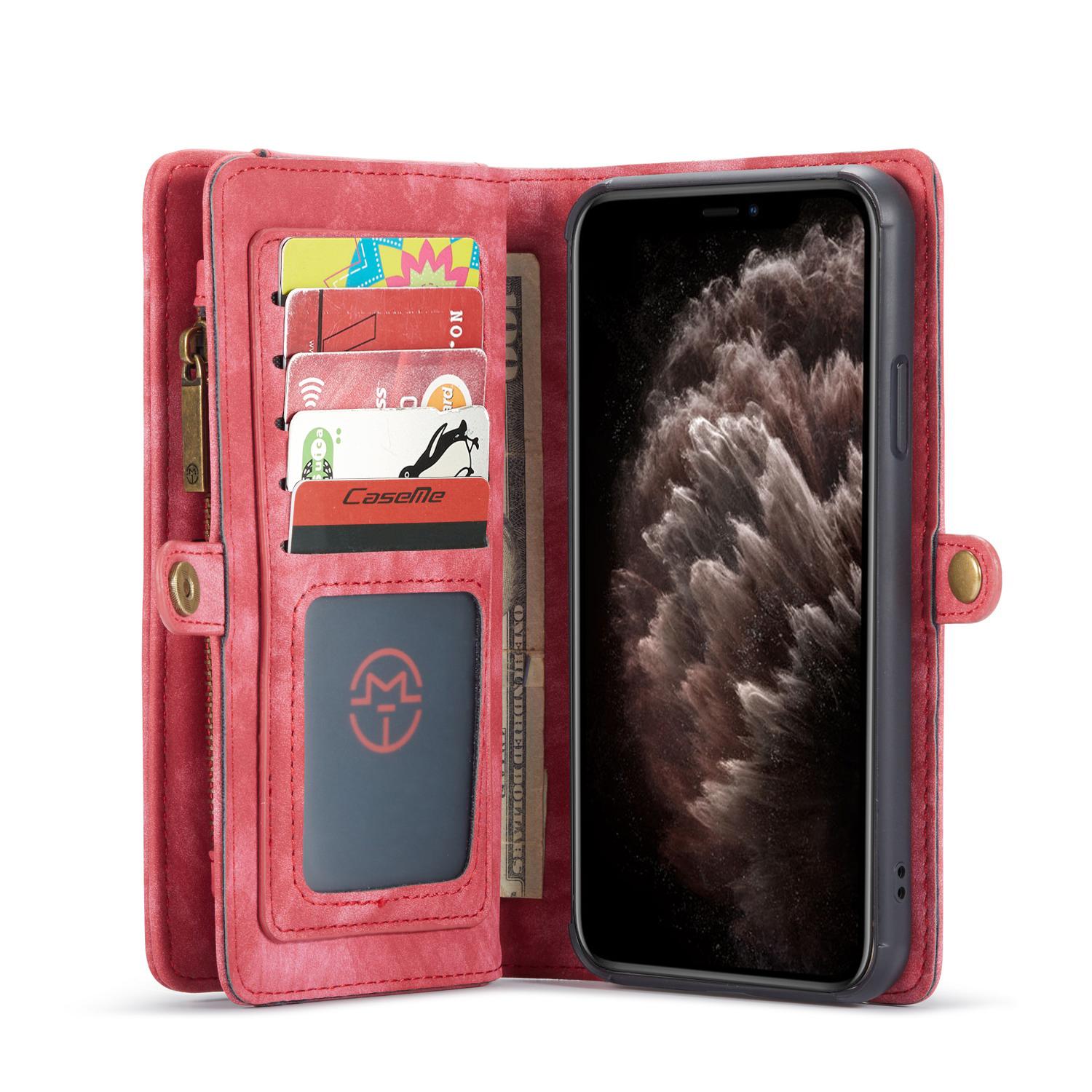 Multi-slot Plånboksfodral iPhone 11 Pro röd