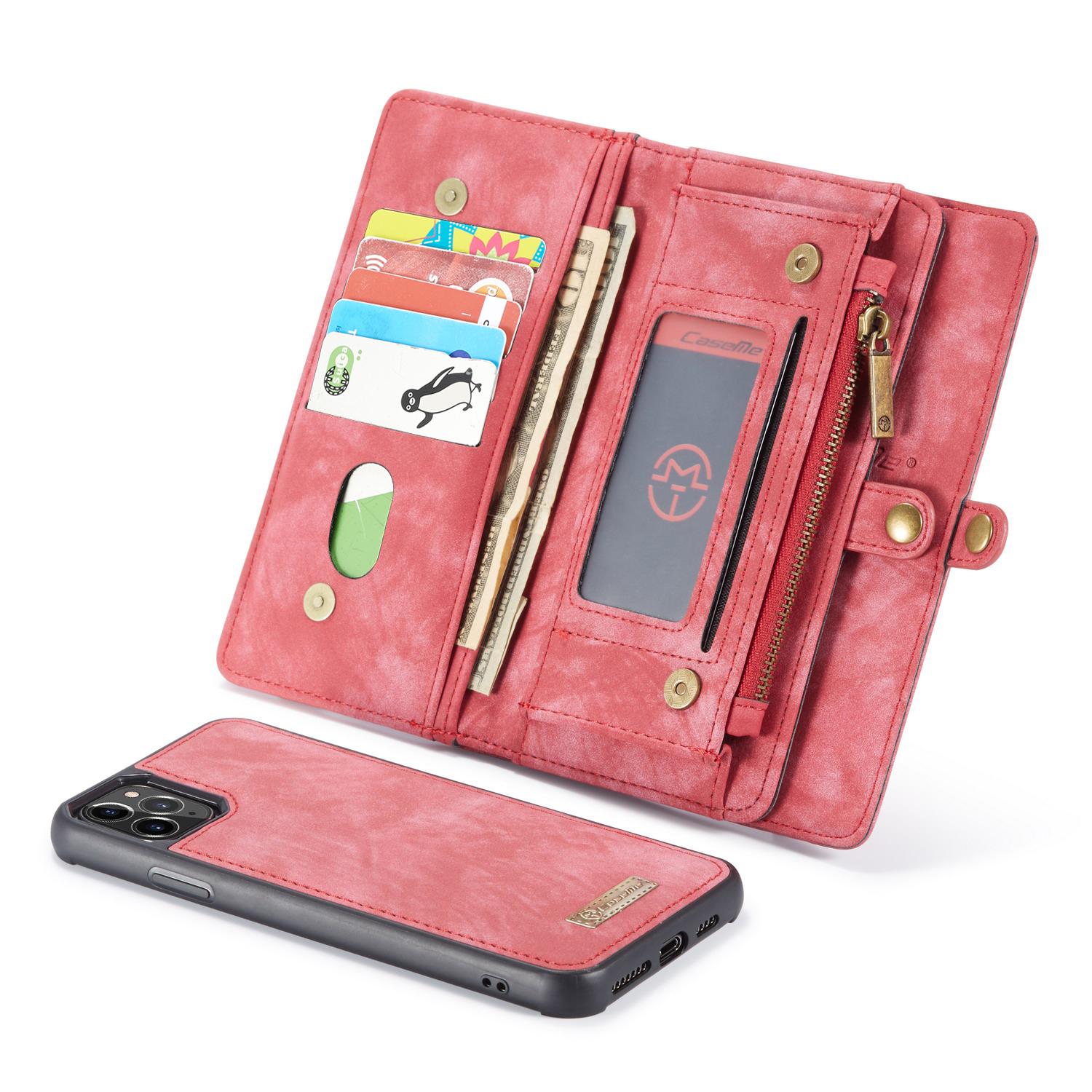 Multi-slot Plånboksfodral iPhone 11 Pro röd