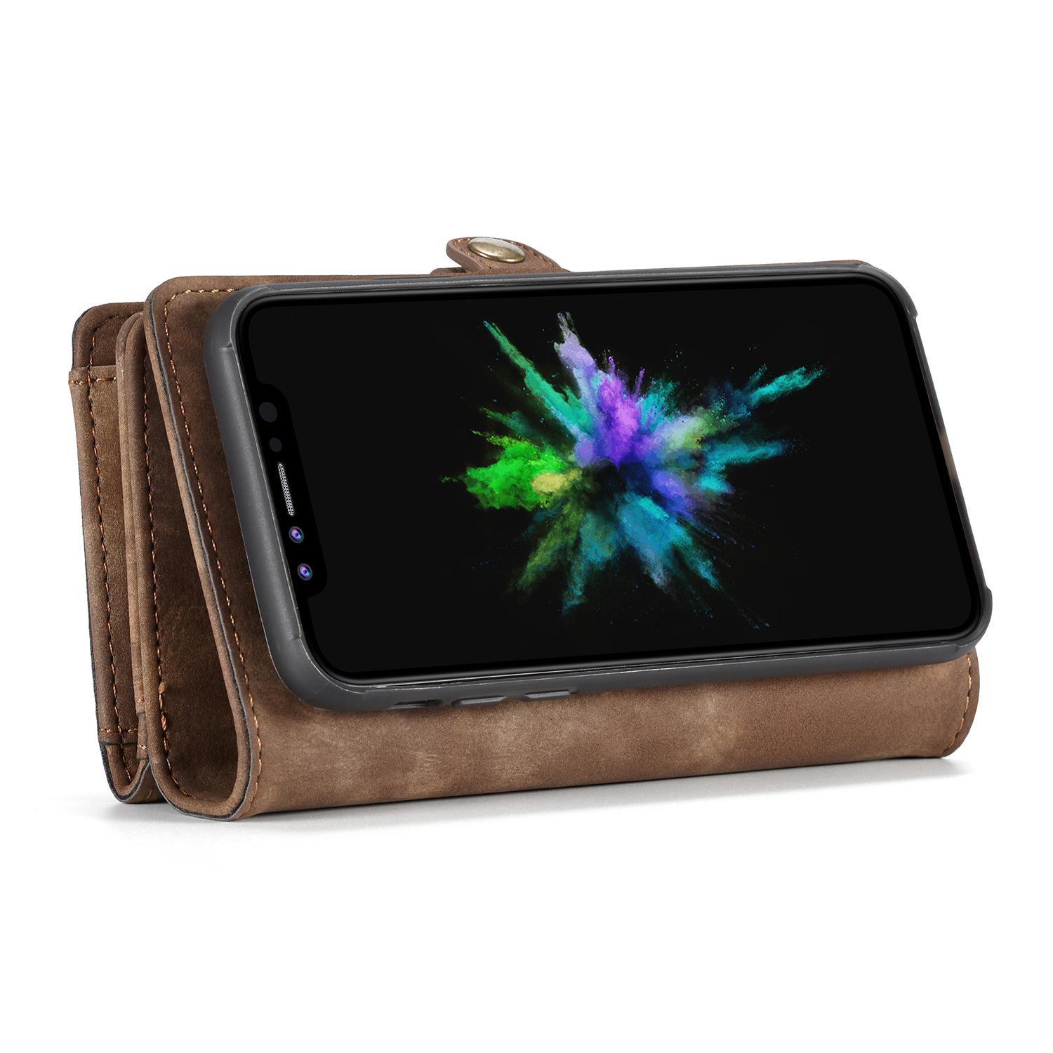 Multi-slot Plånboksfodral iPhone X/XS brun