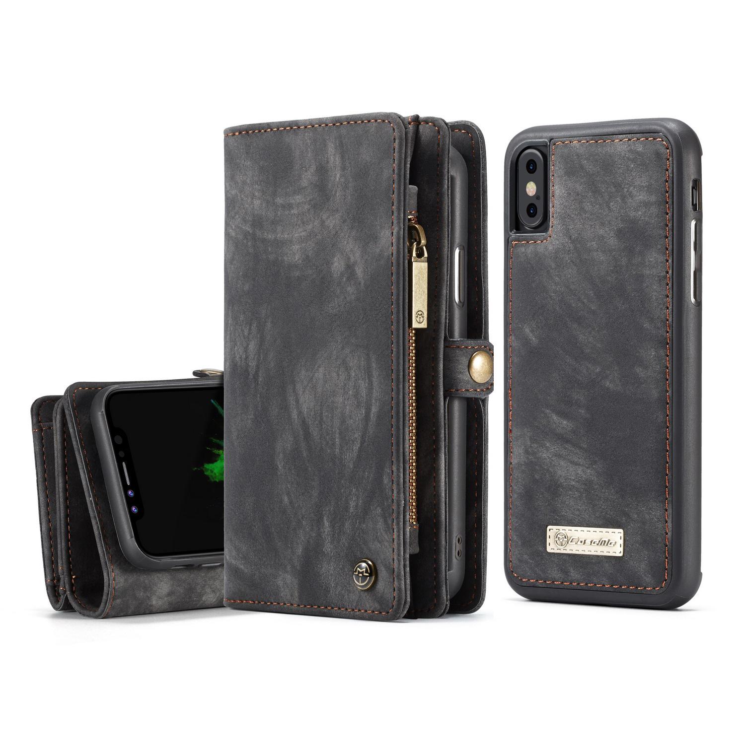 Multi-slot Plånboksfodral iPhone X/XS grå