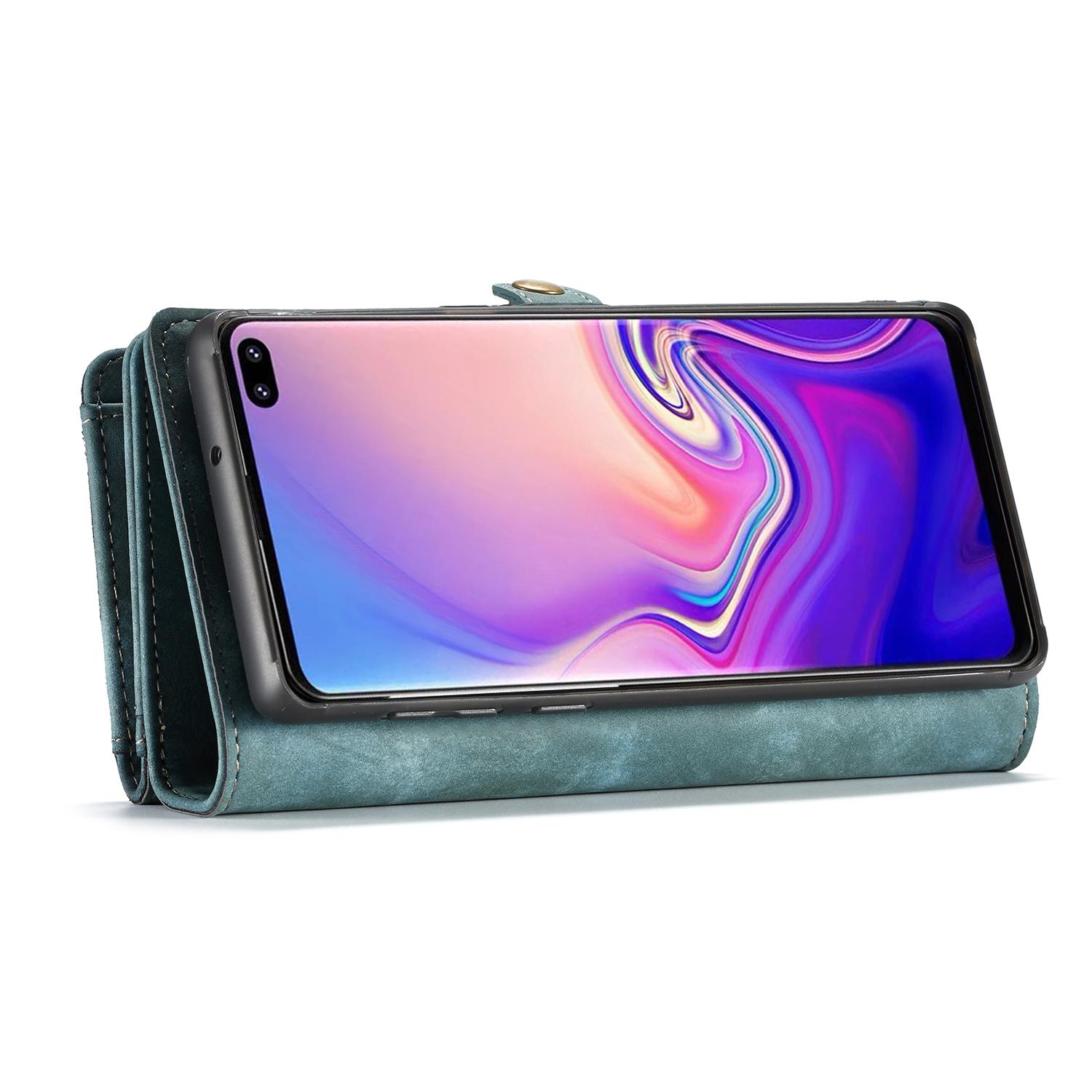 Multi-slot Plånboksfodral Samsung Galaxy S10 Blå